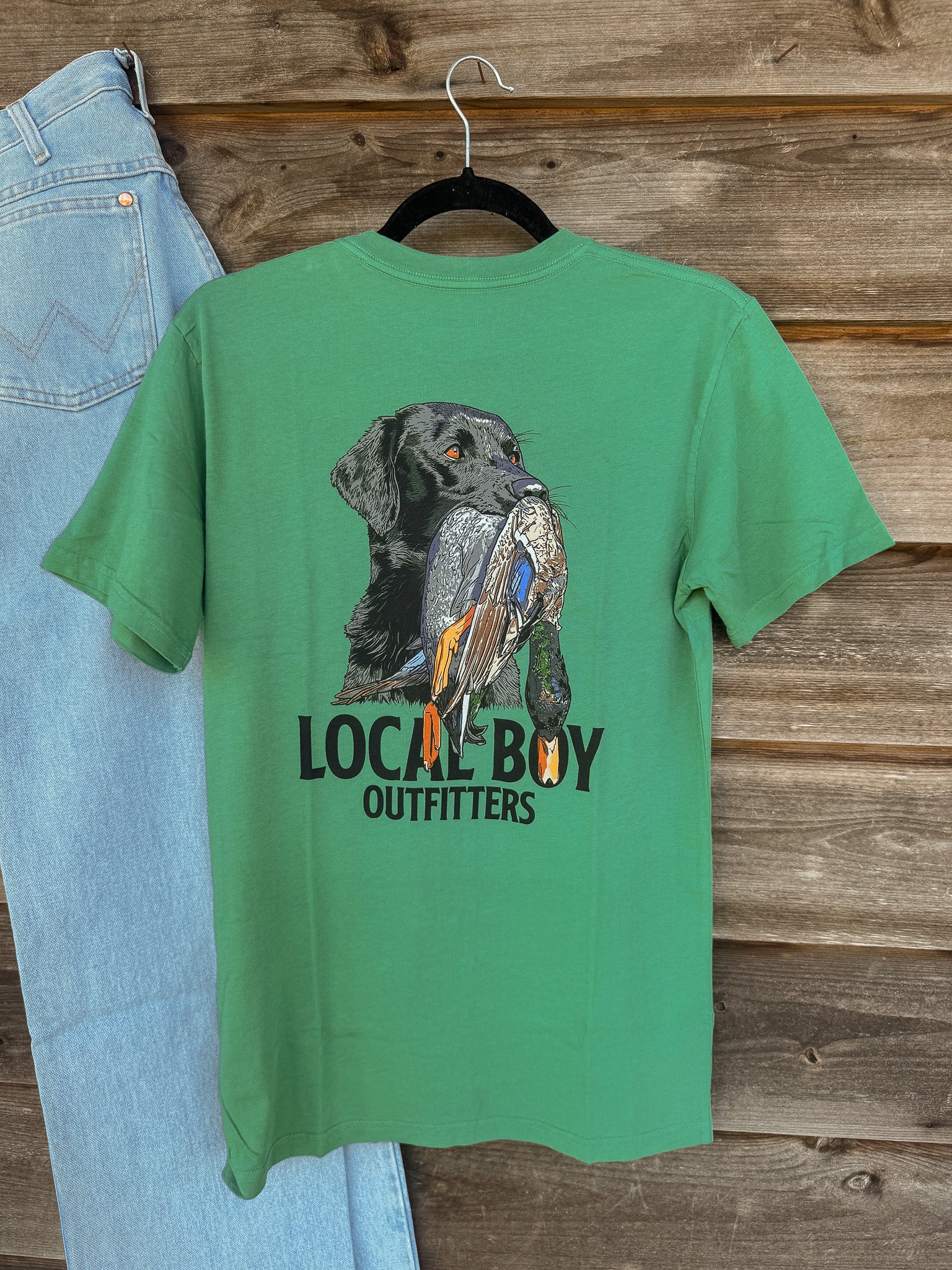 Men's Local Boy Feathered Fetch T-Shirt in Light Green