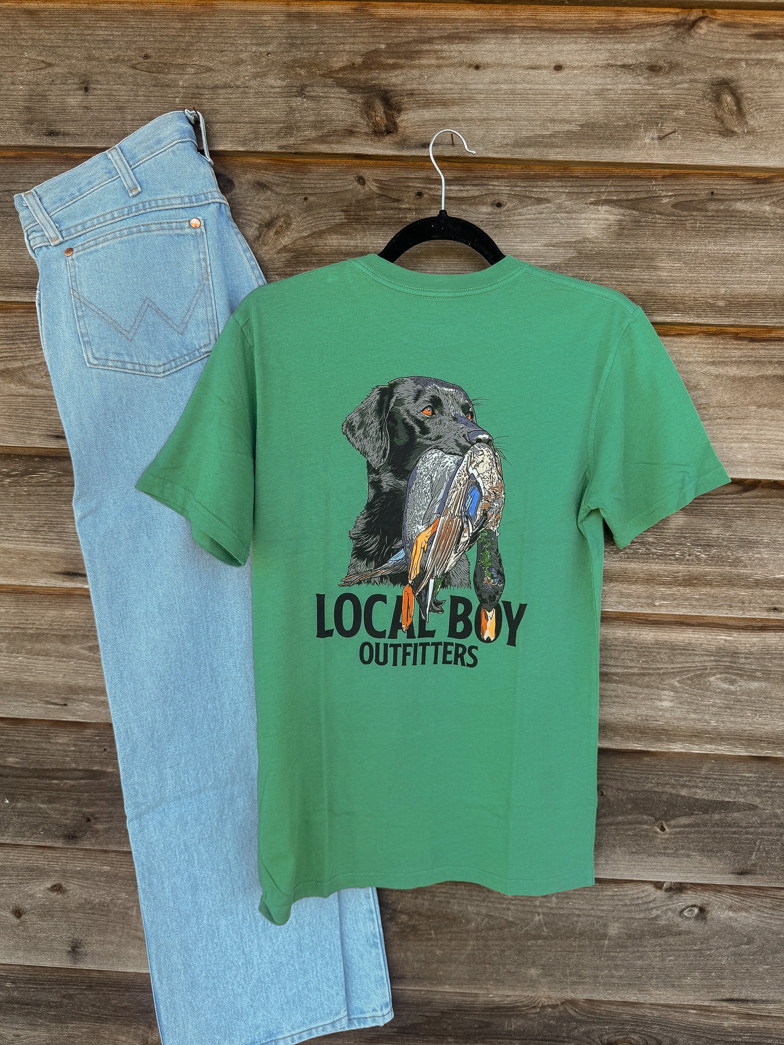 Men's Local Boy Feathered Fetch T-Shirt in Light Green