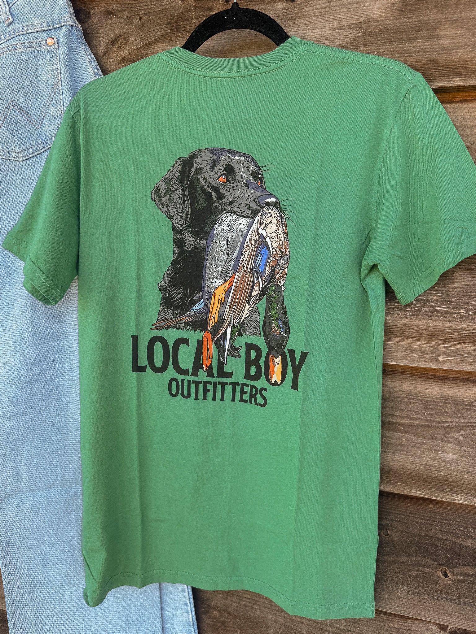 Men's Local Boy Feathered Fetch T-Shirt in Light Green