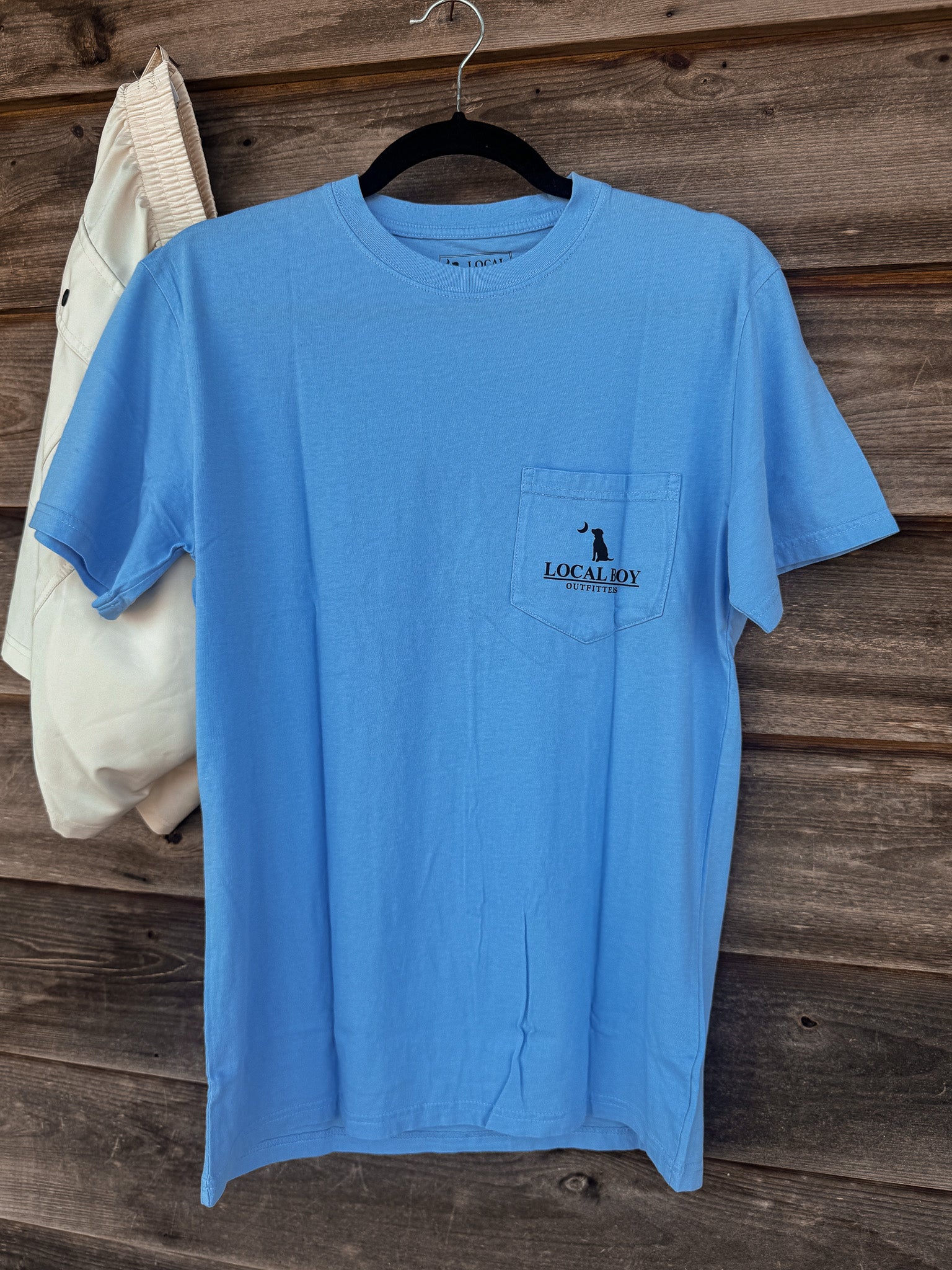 Men's Local Boy Wingspan T-Shirt in Washed Denim