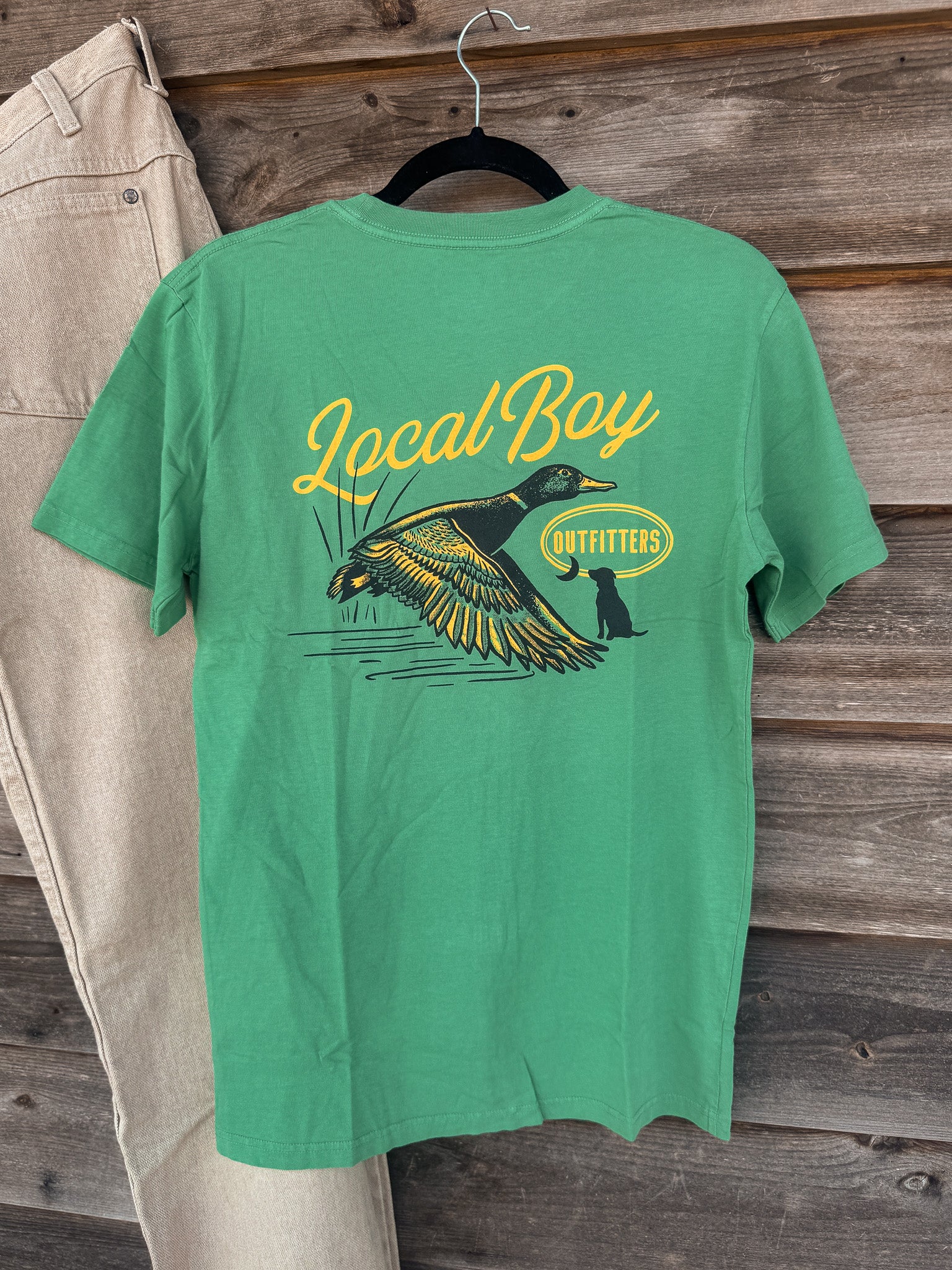 Men's Local Boy Moonlit Mallard T-Shirt in Light Green
