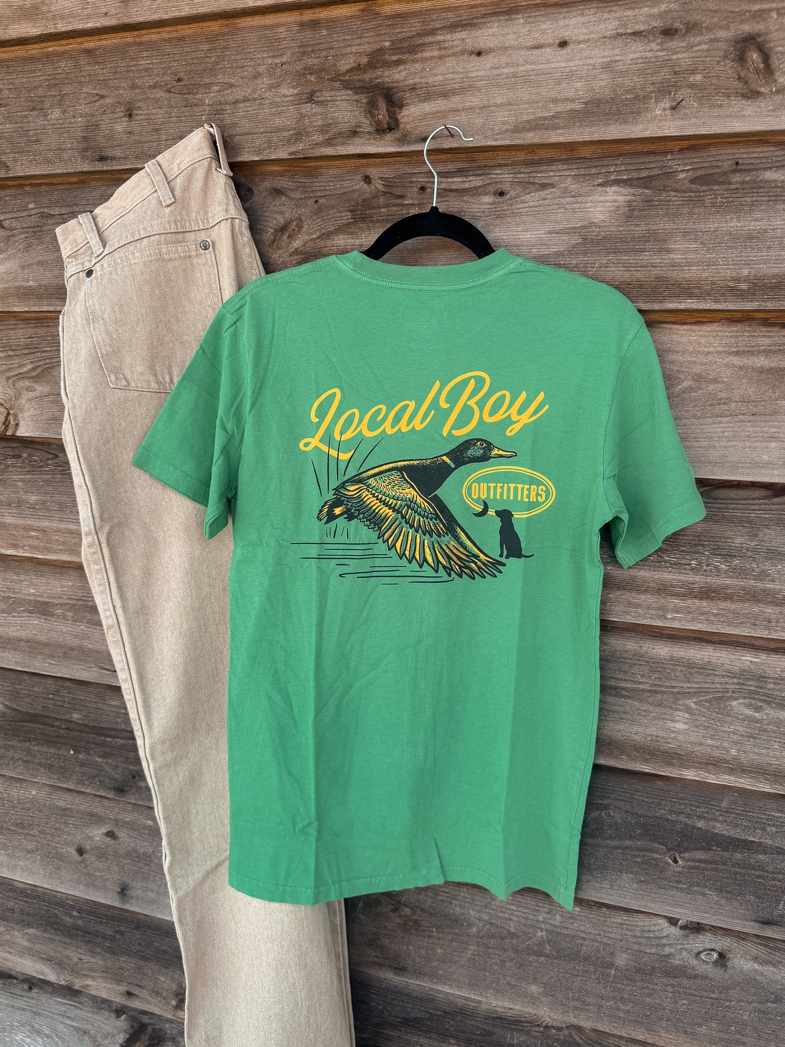 Men's Local Boy Moonlit Mallard T-Shirt in Light Green