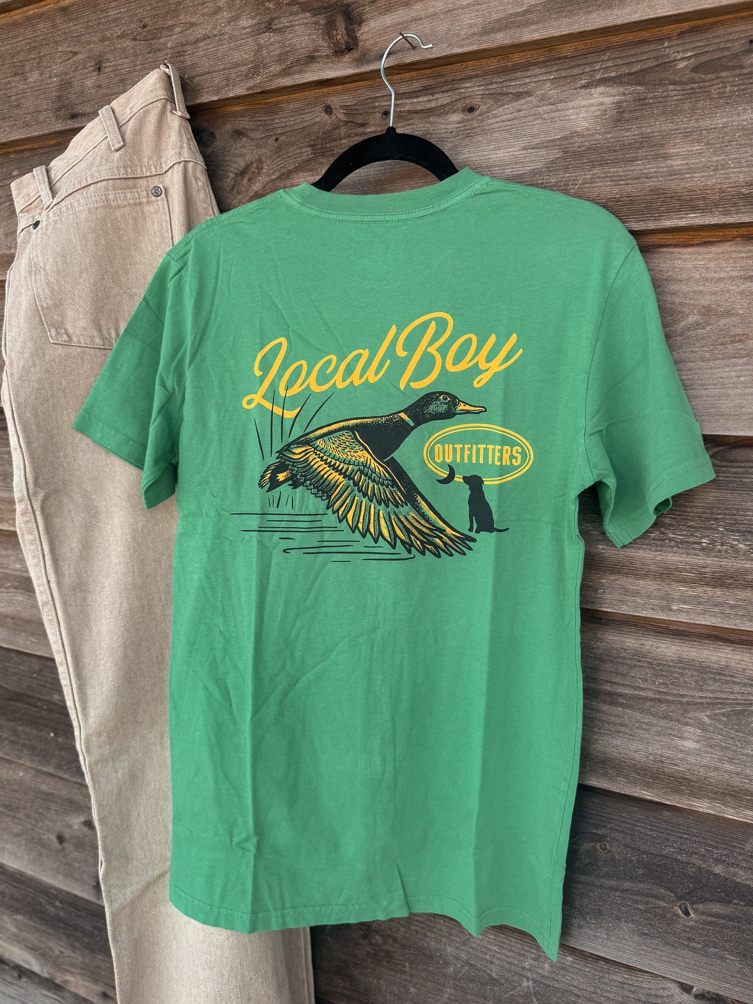 Men's Local Boy Moonlit Mallard T-Shirt in Light Green