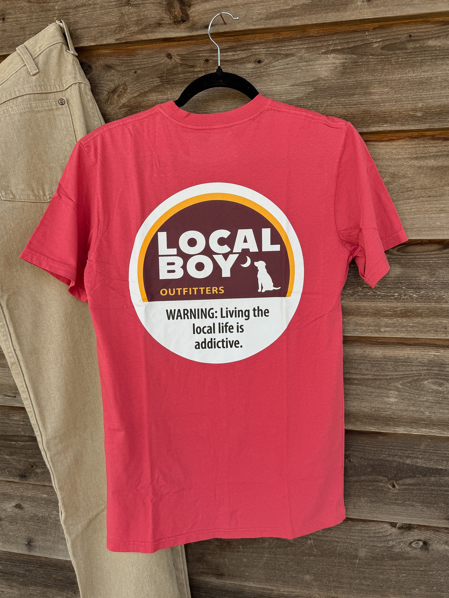 Men's Local Boy Cinnamon T-Shirt in Brick