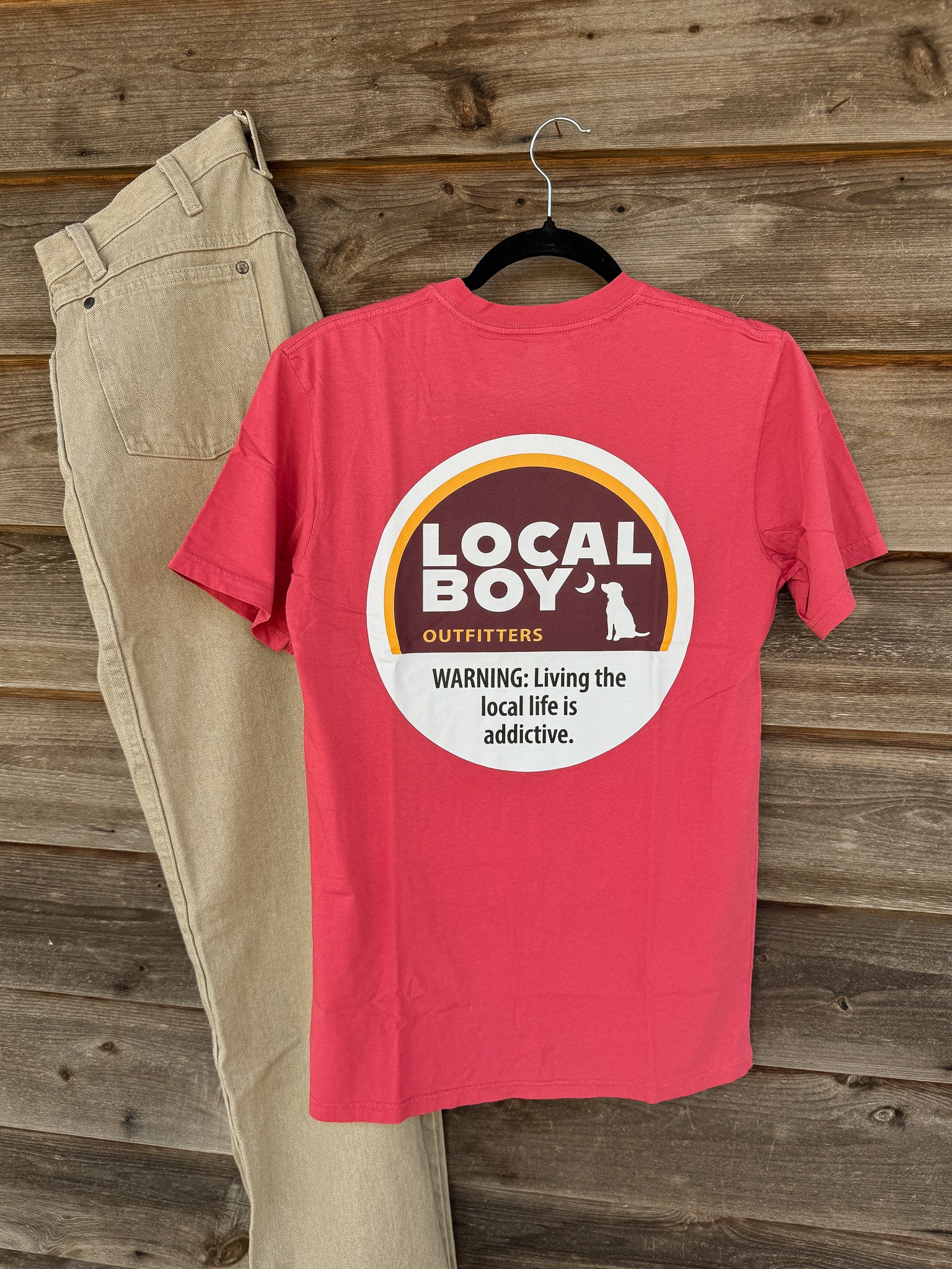 Men's Local Boy Cinnamon T-Shirt in Brick