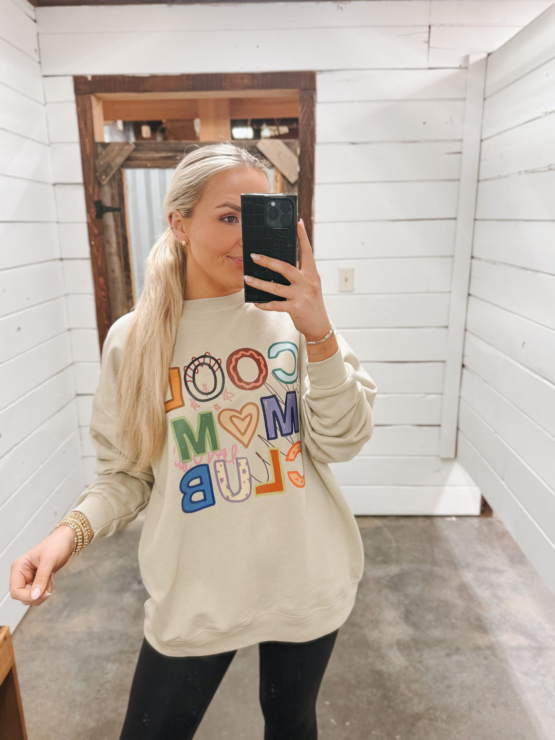 Muted Cool Mom Club Sweatshirt