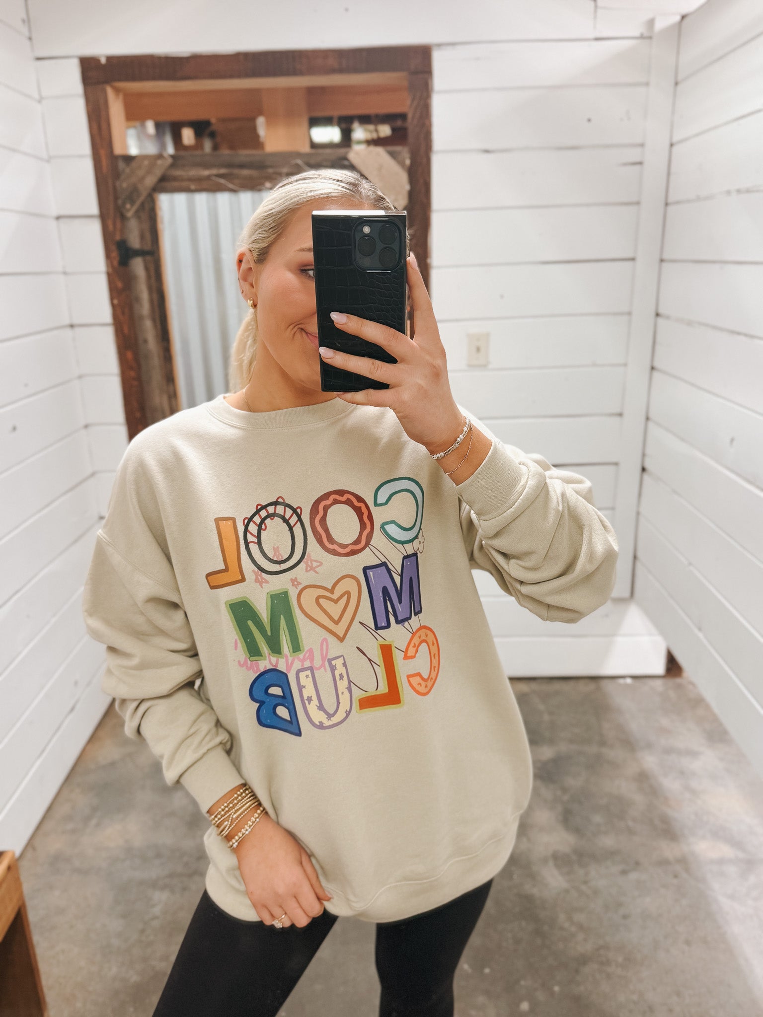 Muted Cool Mom Club Sweatshirt