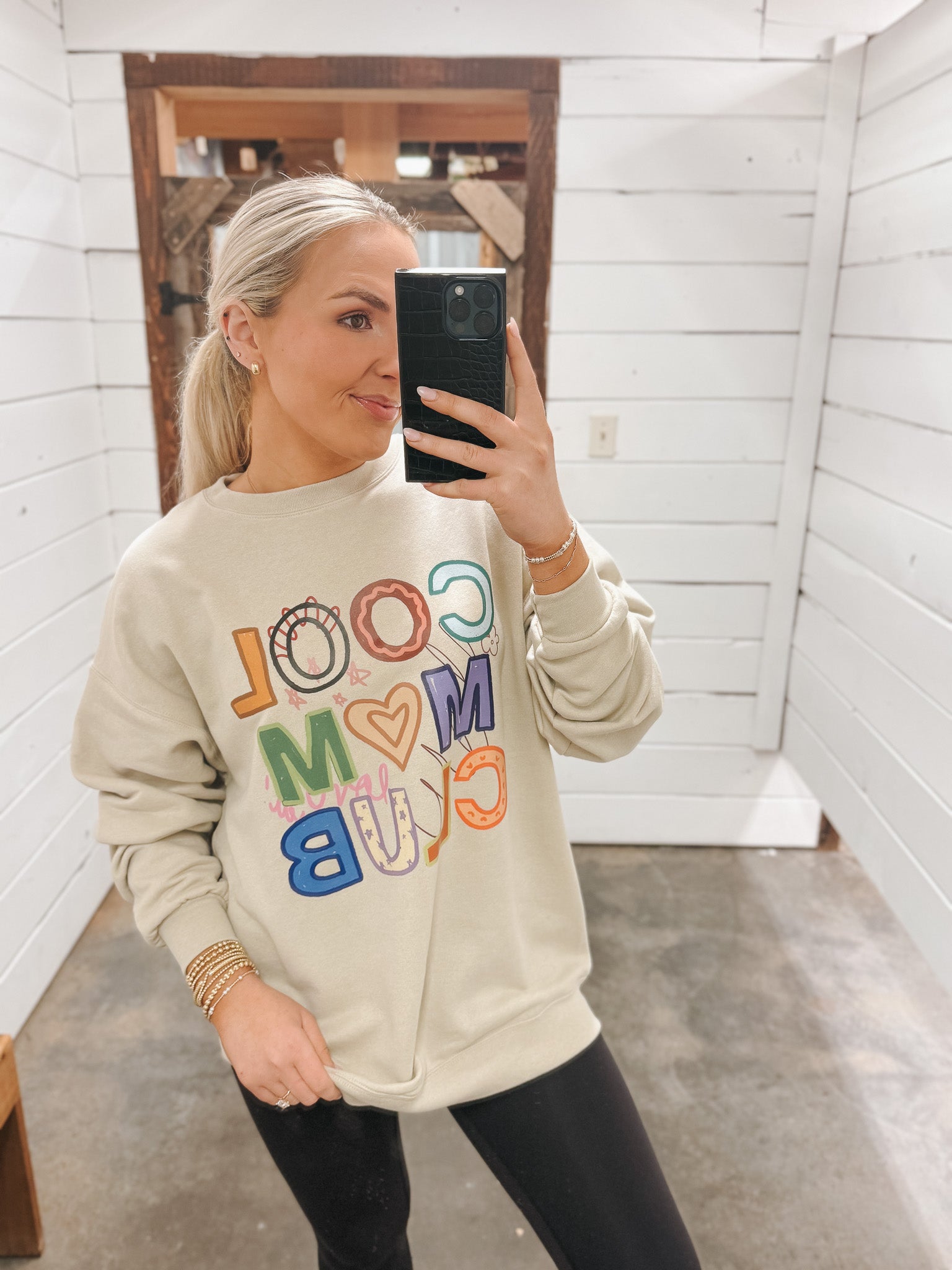 Muted Cool Mom Club Sweatshirt