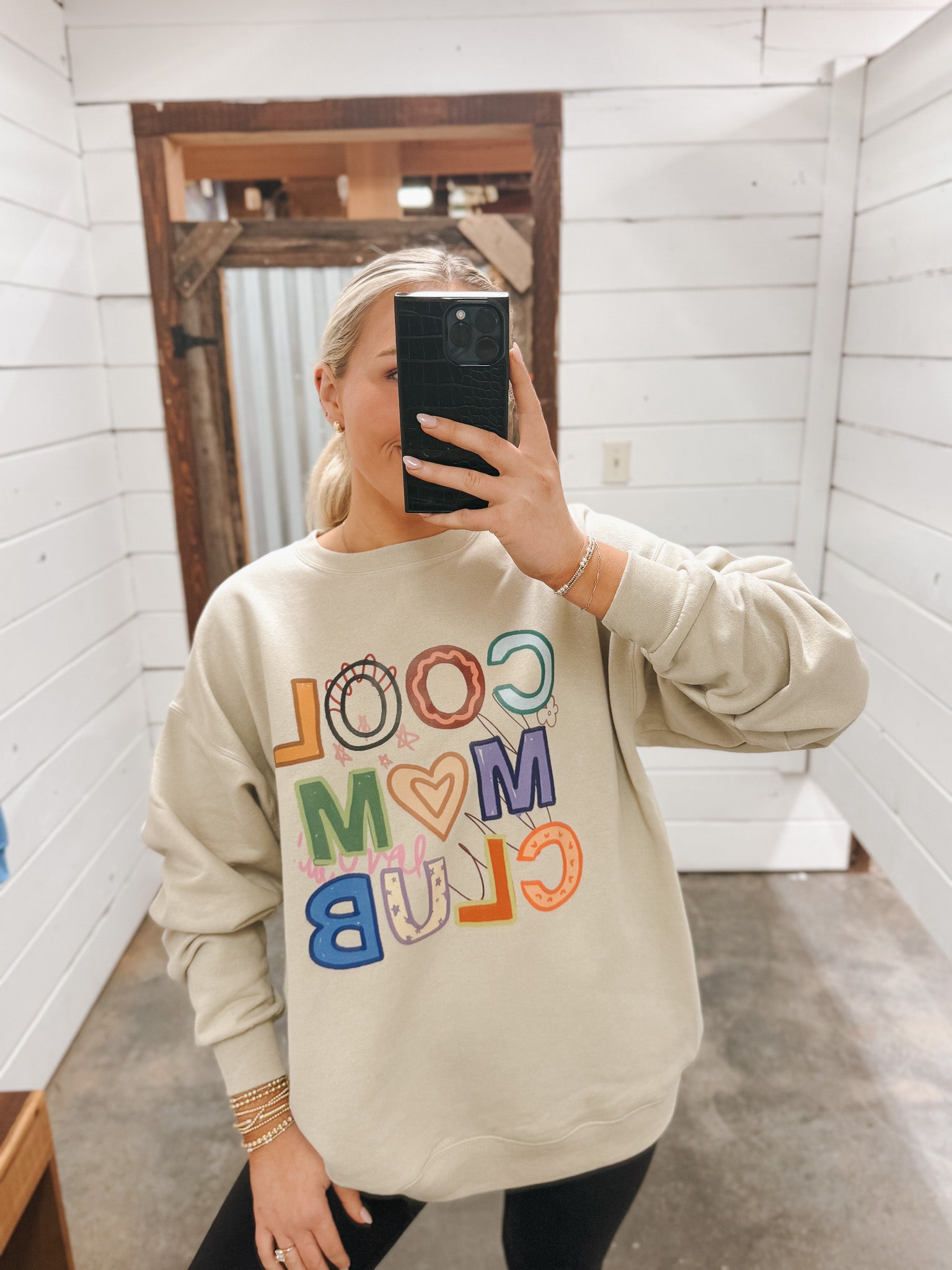 Muted Cool Mom Club Sweatshirt