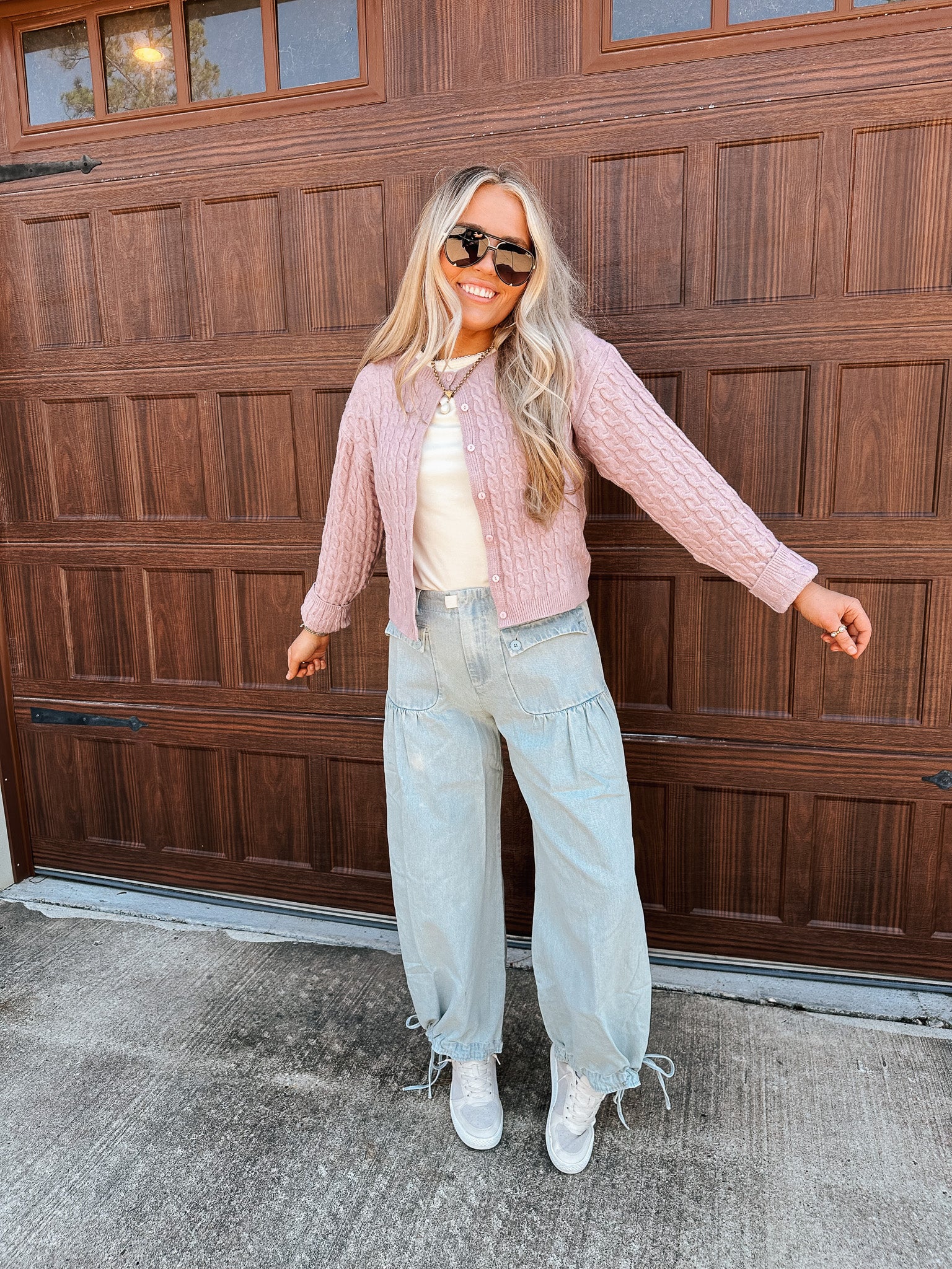 Cozy Embrace Dusty Rose Cardigan