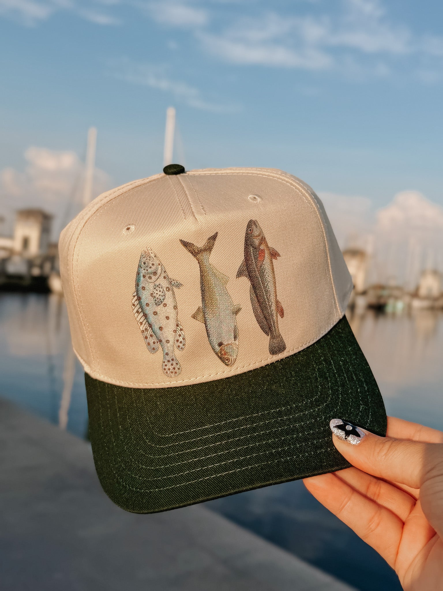Fresh Catch Cap in Green