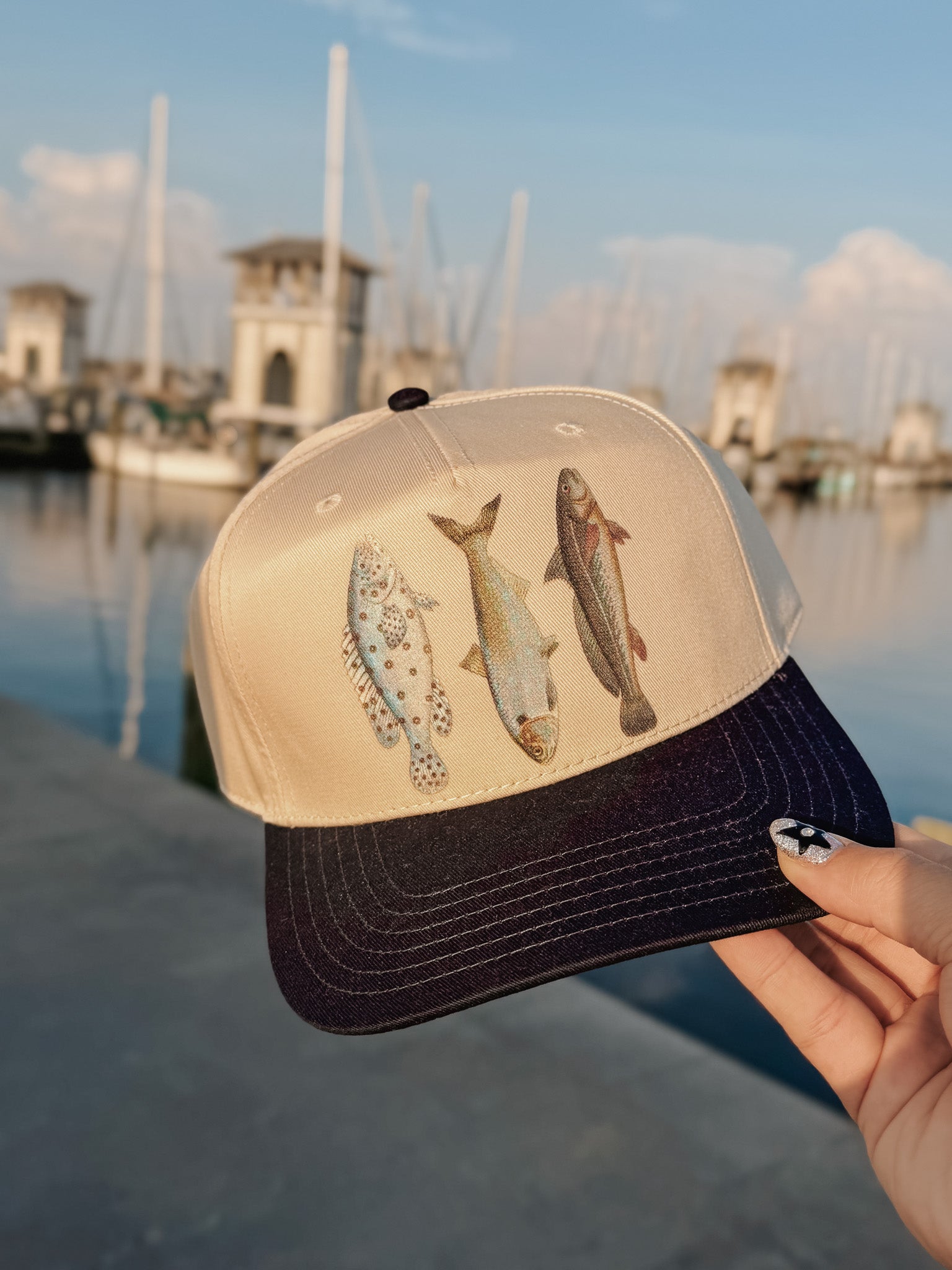 Fresh Catch Cap in Navy
