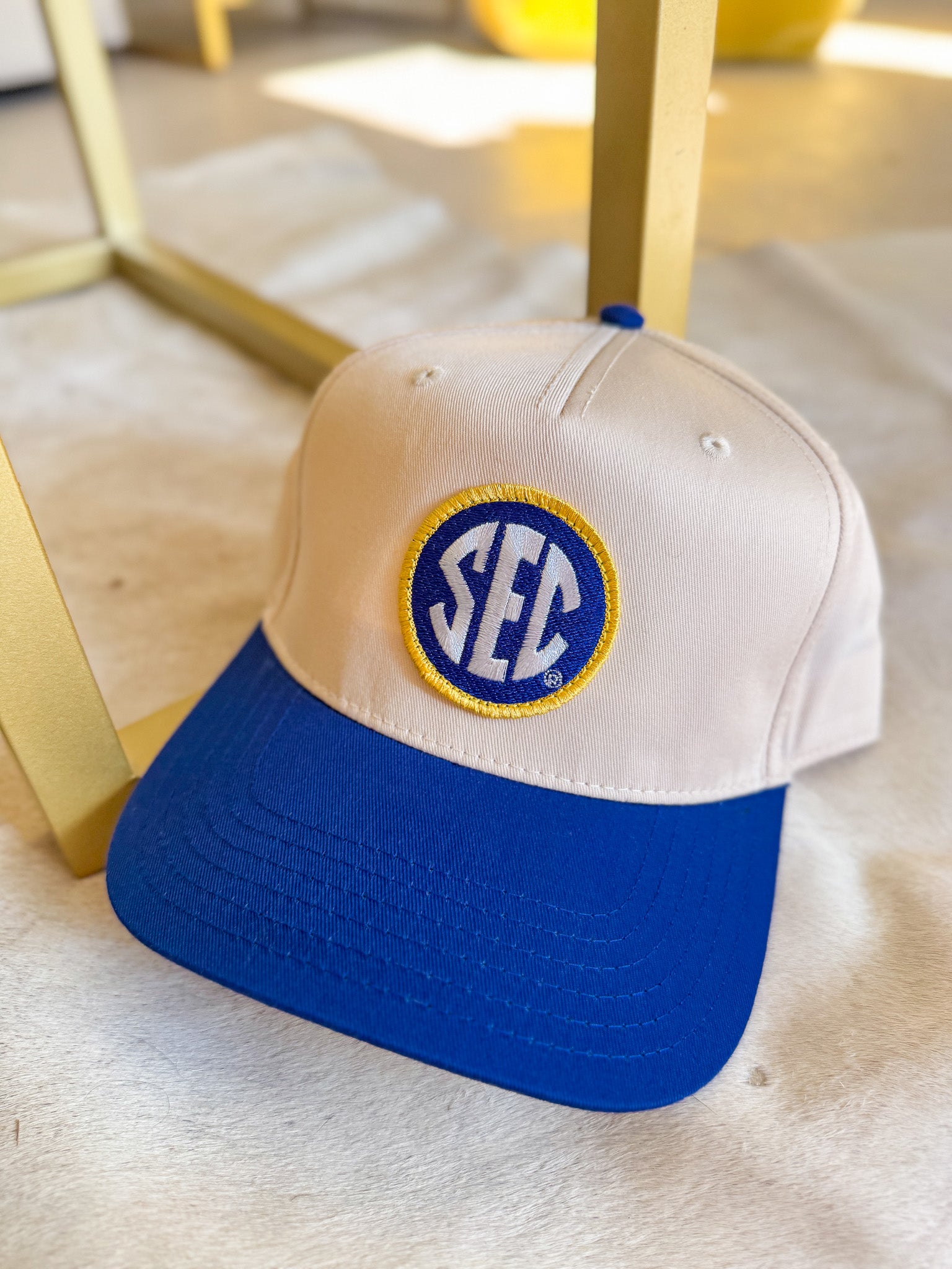 Sec 2 Tone Blue/Cream Hat