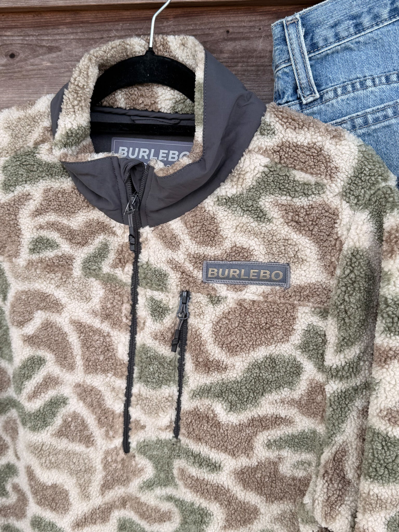 Burlebo Sherpa Quarter Zip - Alpine Camo