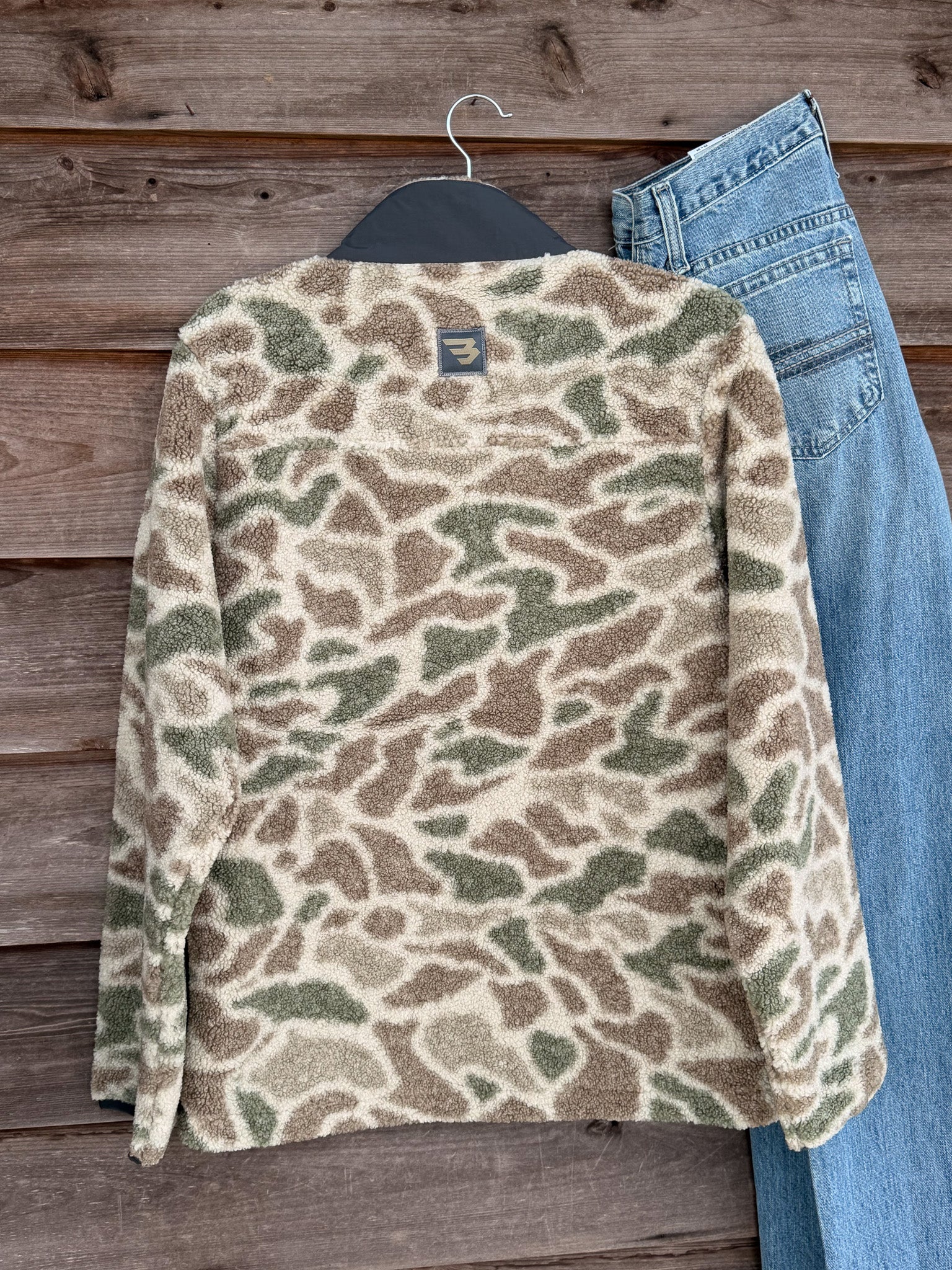 Burlebo Sherpa Quarter Zip - Alpine Camo