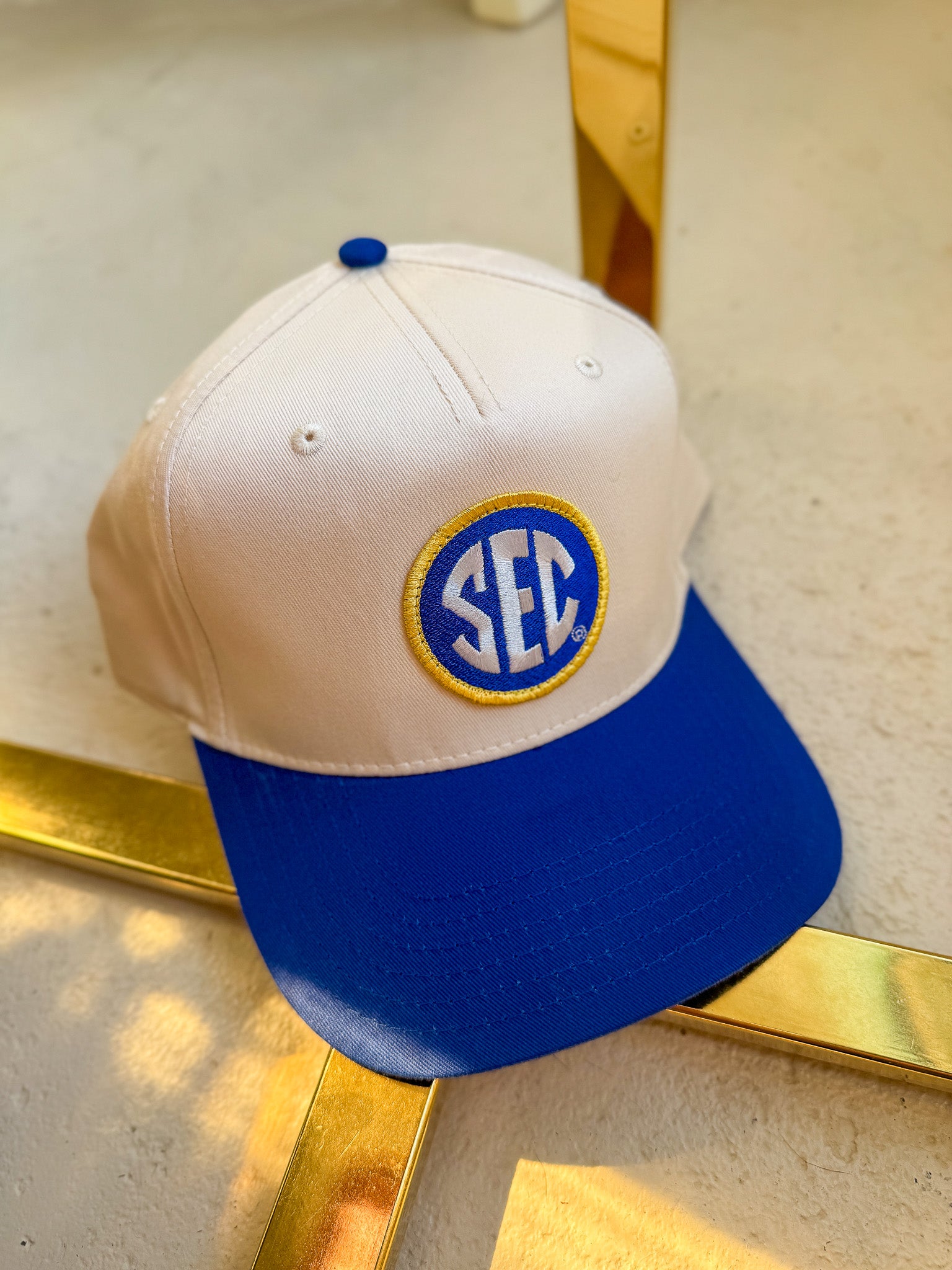 Sec 2 Tone Blue/Cream Hat