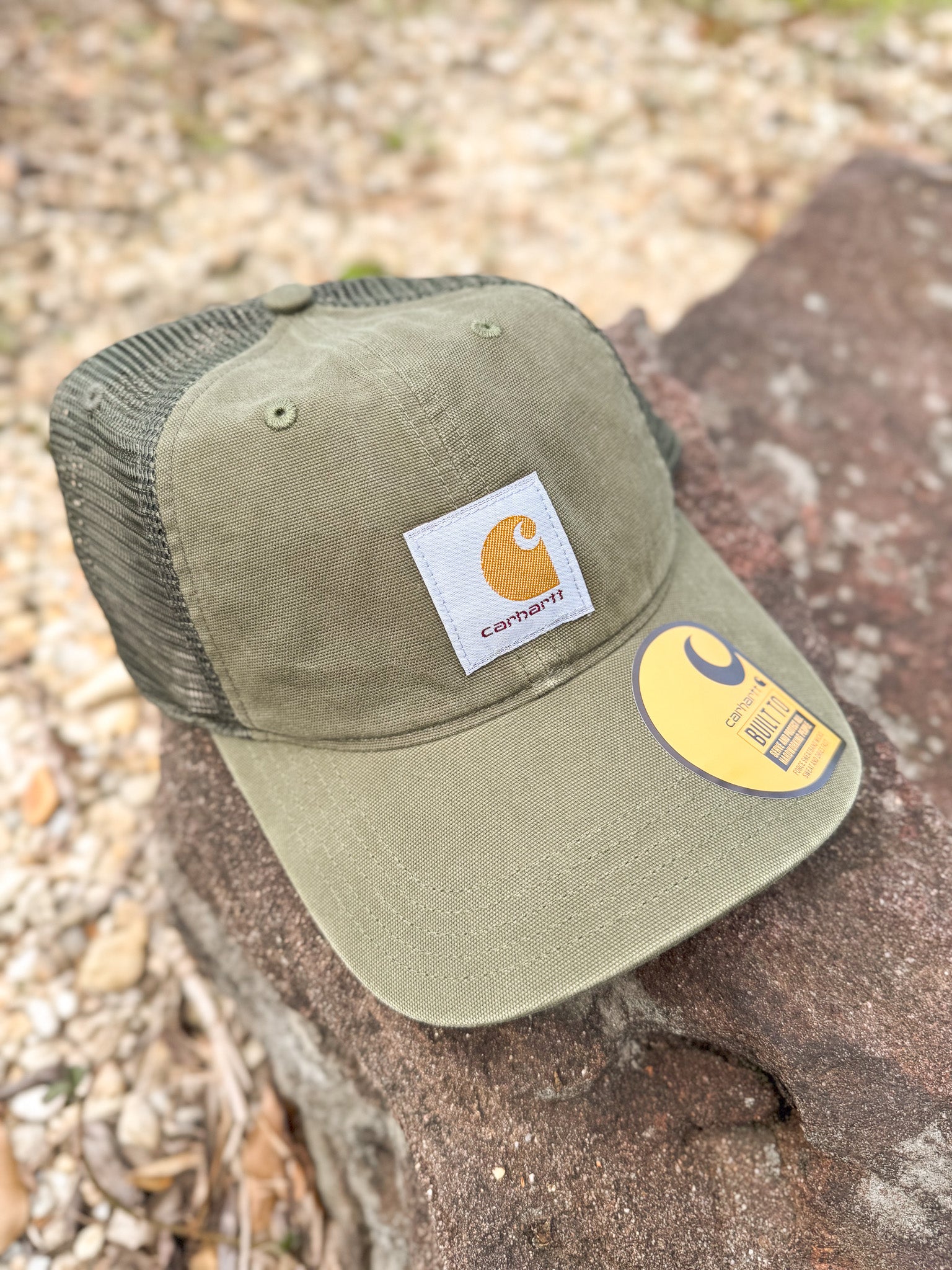 Gorra de lona con parte trasera de malla en color albahaca de Carhartt