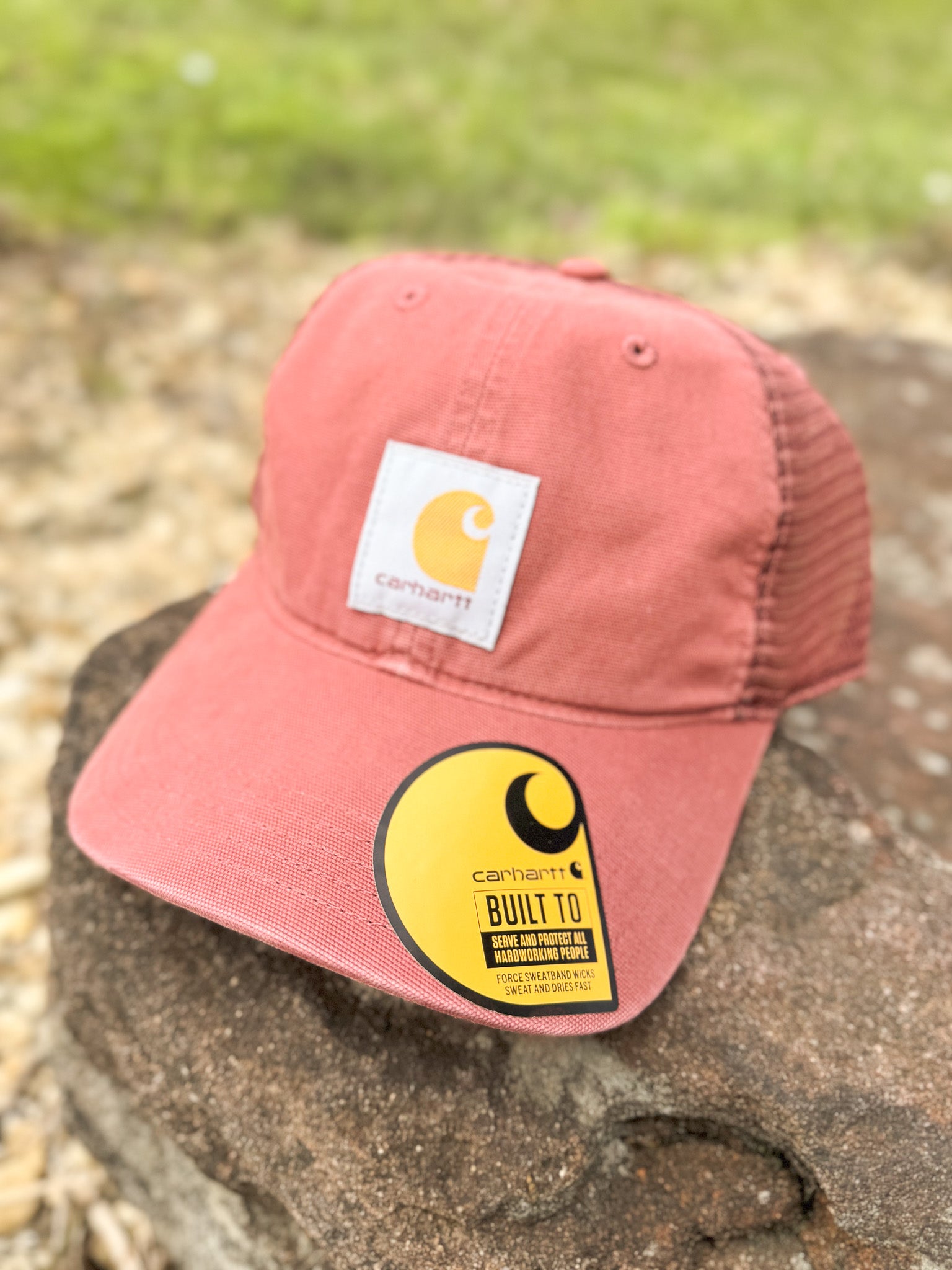 CARHARTT CANVAS MESH-BACK CAP APPLE BUTTER