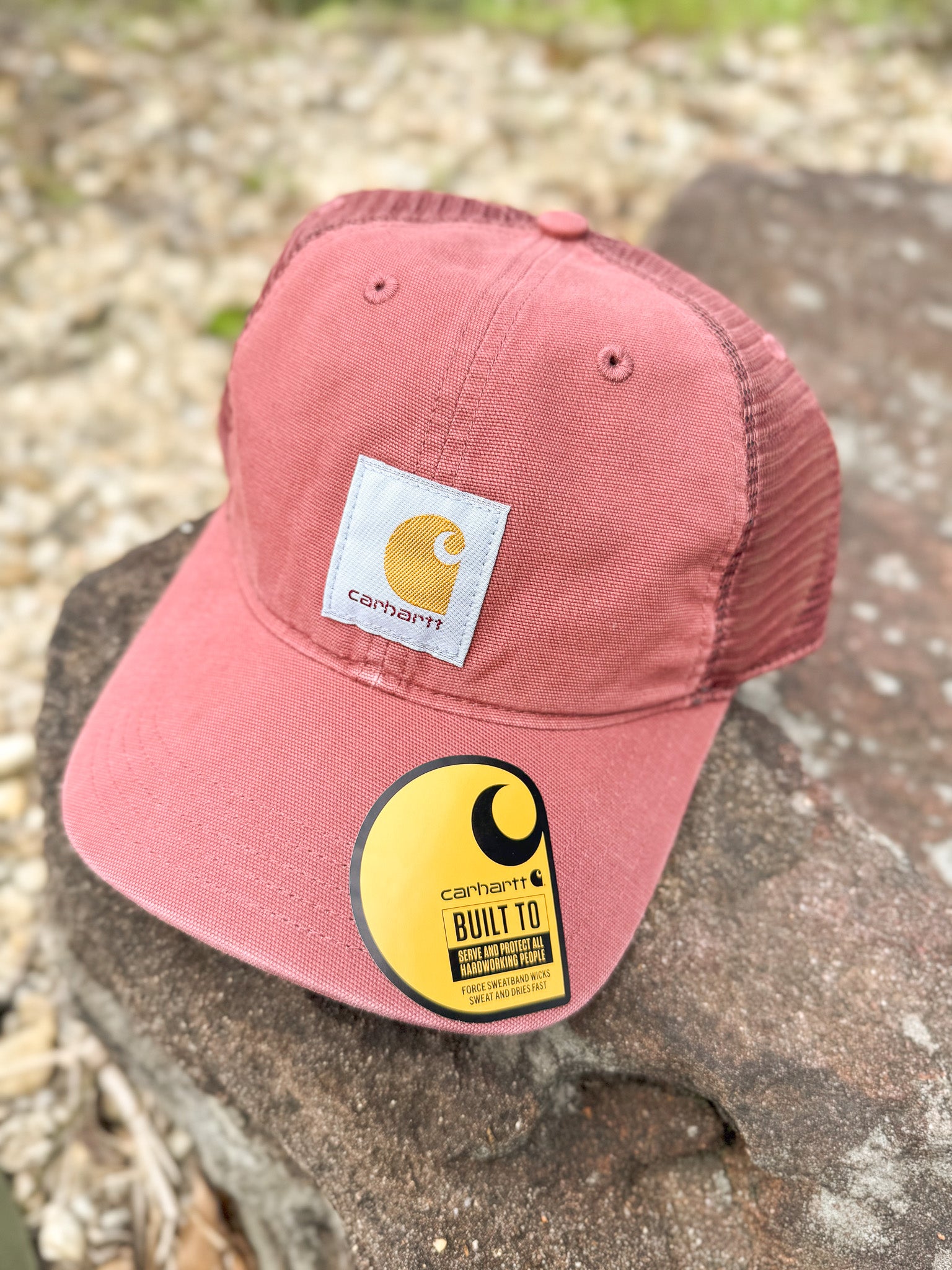 CARHARTT CANVAS MESH-BACK CAP APPLE BUTTER