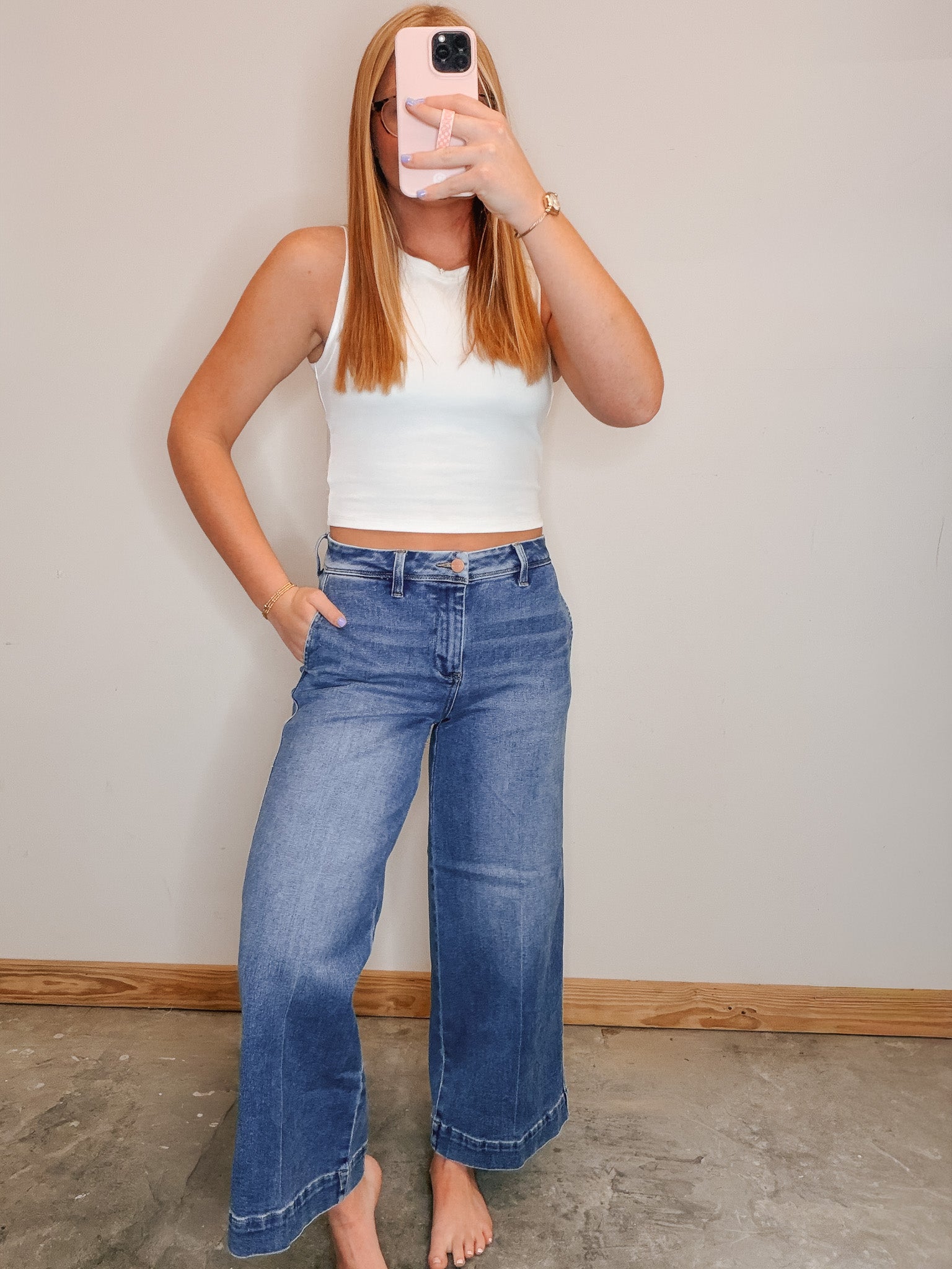 The Stevie Mid Rise Cropped Jeans