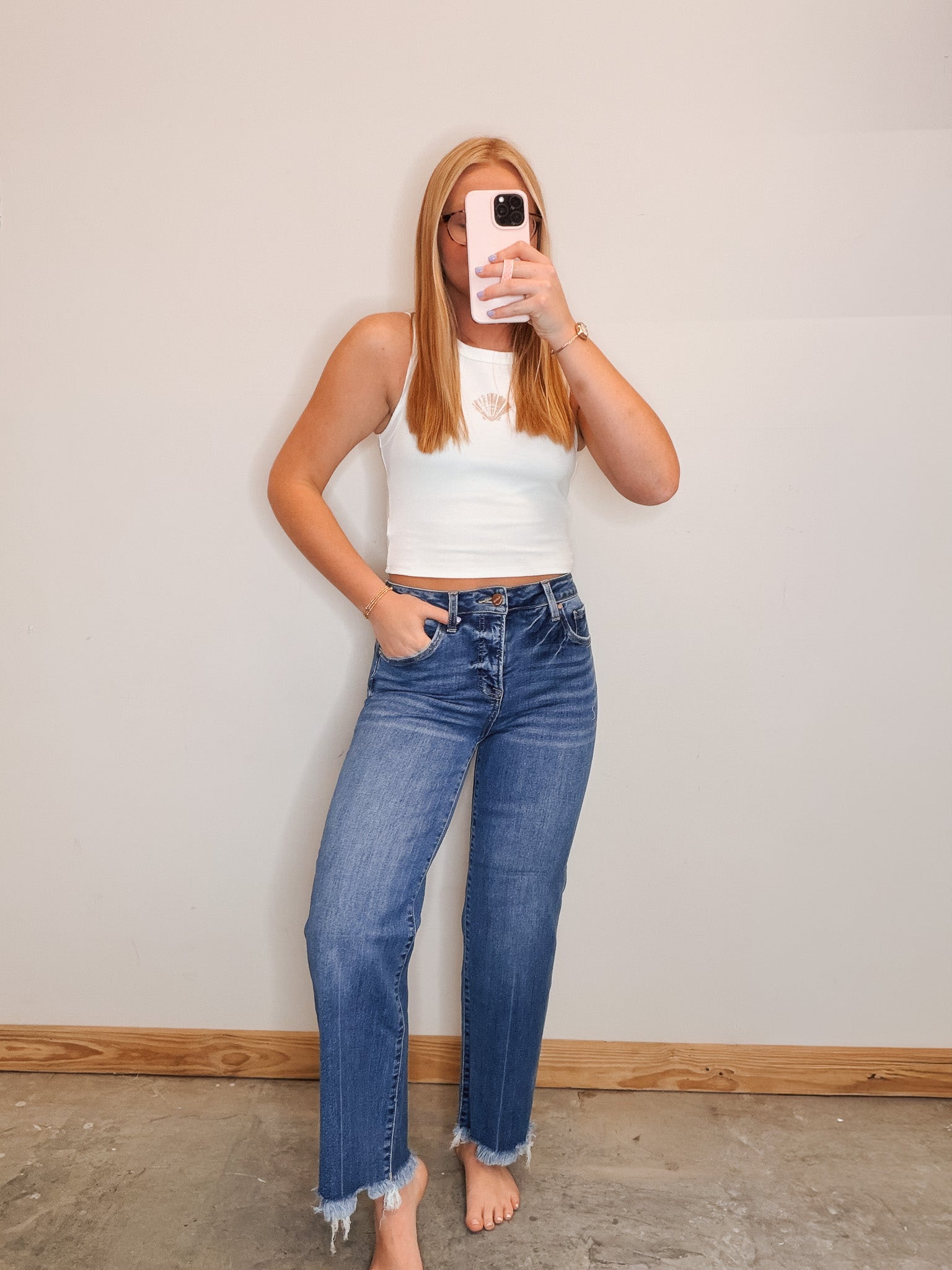 The Leann High Rise Straight Jeans