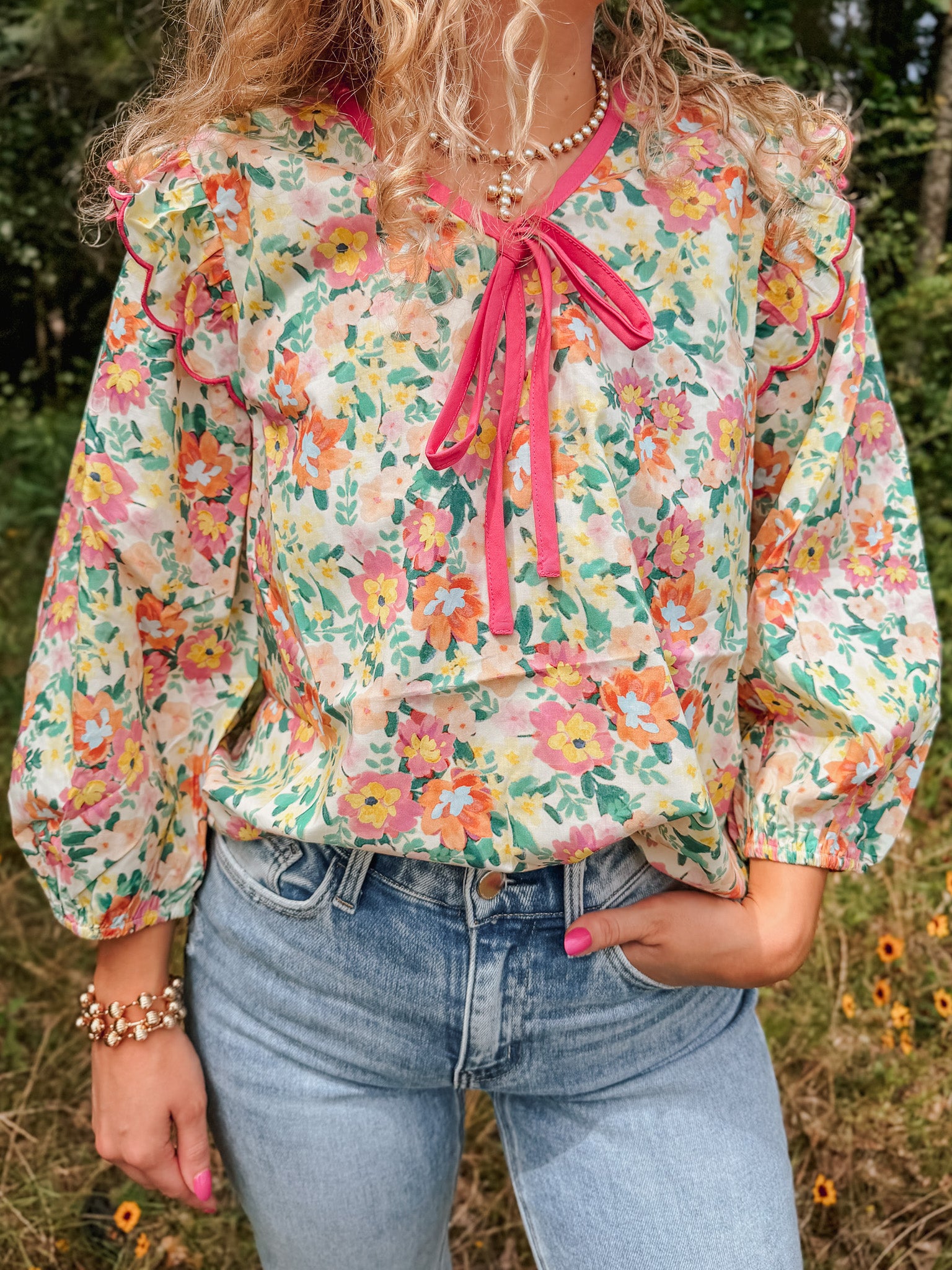 Sweet Ease Floral Top