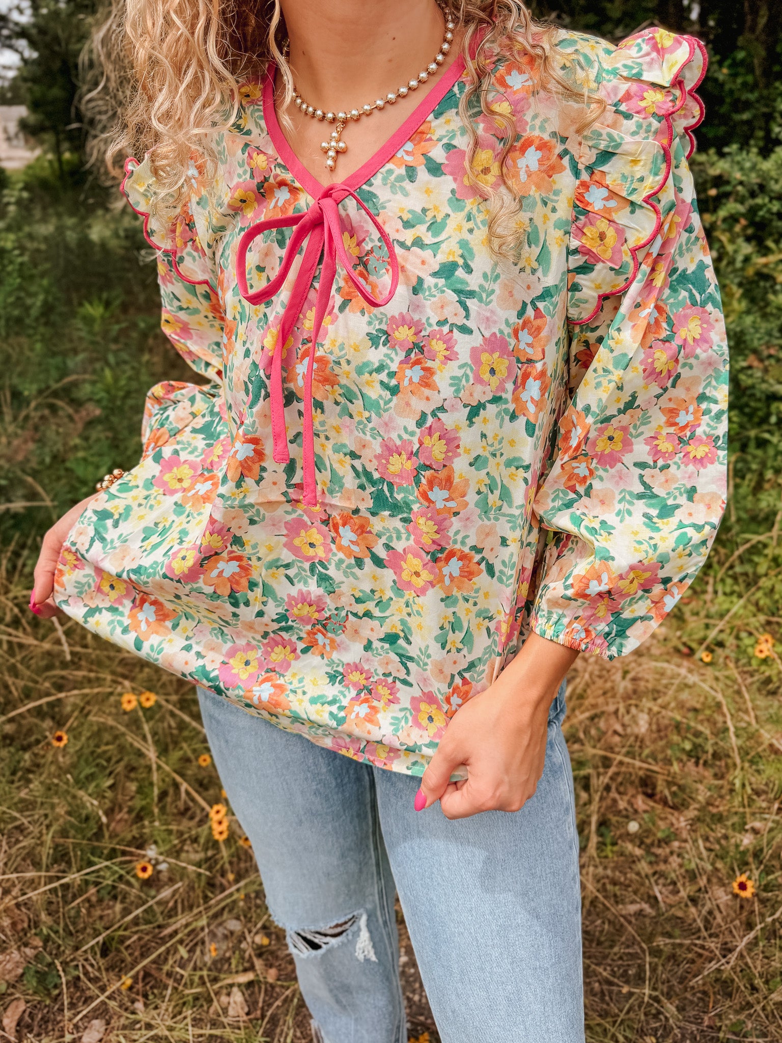 Sweet Ease Floral Top
