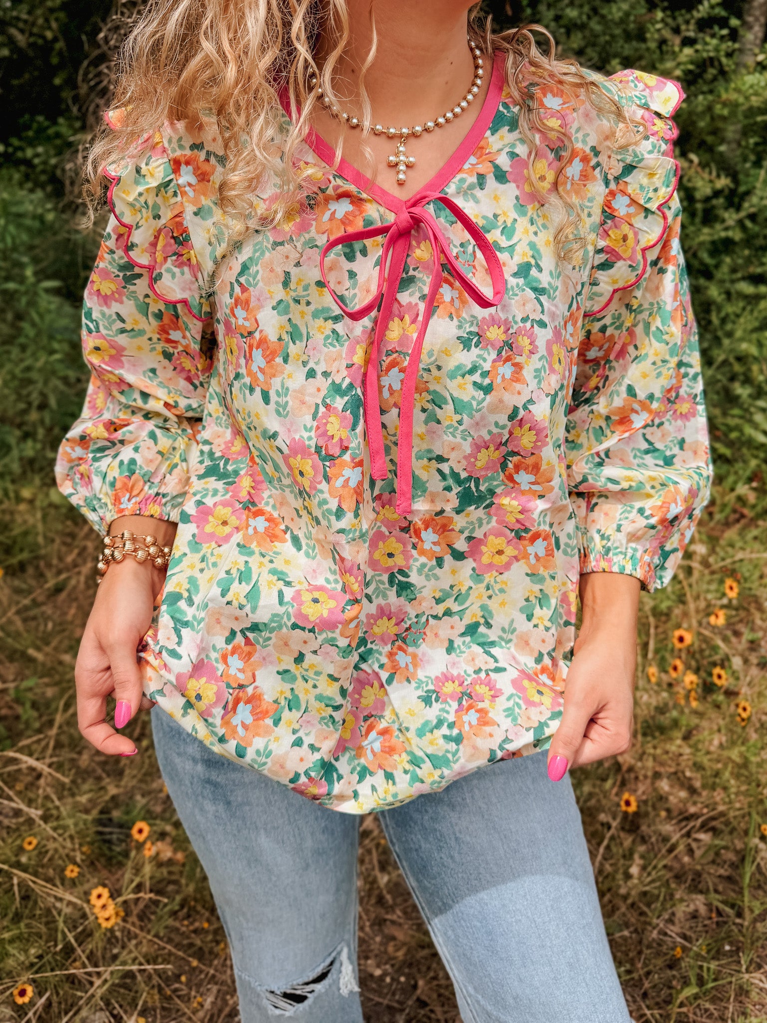 Sweet Ease Floral Top