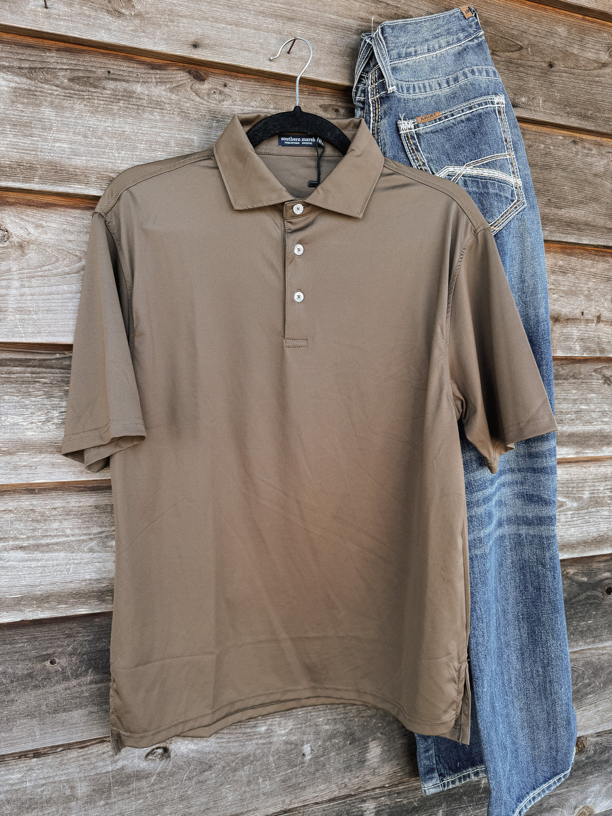 Southern Marsh | Ballycastle Performance Polo in Brown