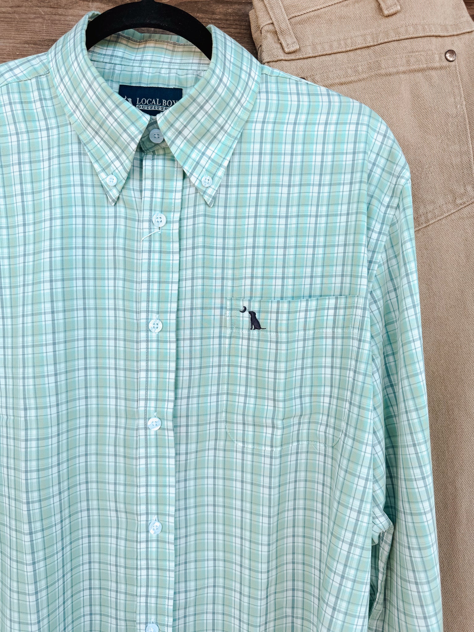 Local Boy Buffkin Dress Shirt in Sailor Blue