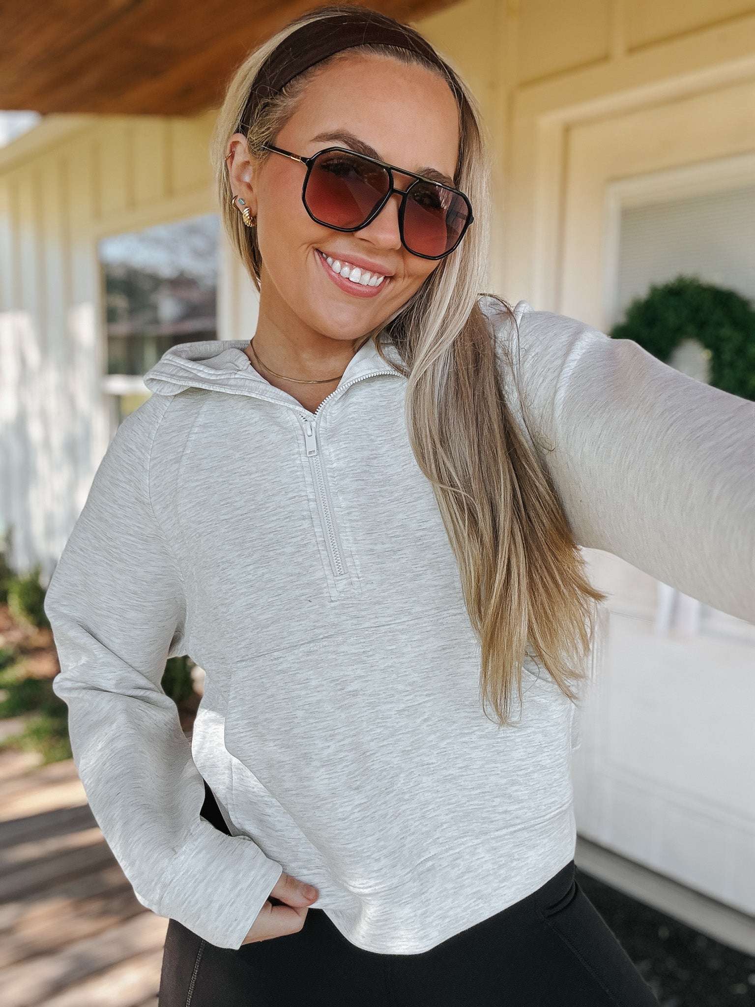 Easy Breezy Grey Scuba Hoodie