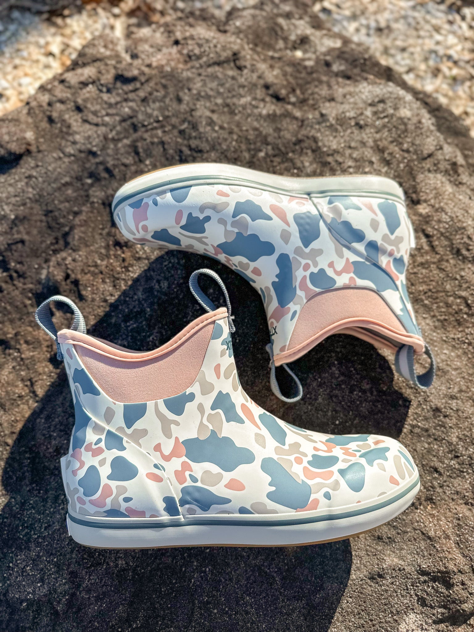 Women's XTRATUF Ivory & Duck Camo Ankle Deck Boots