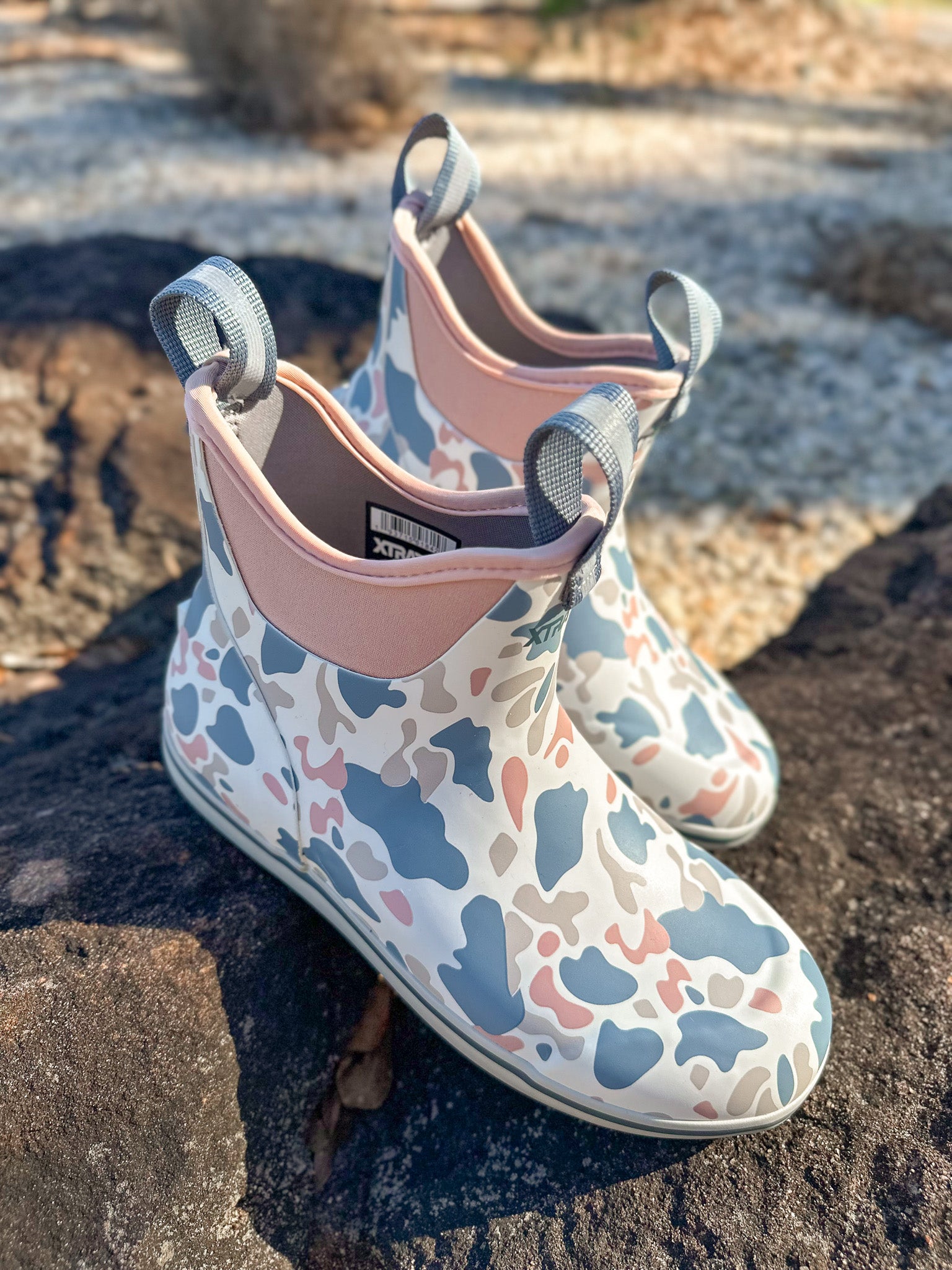 Women's XTRATUF Ivory & Duck Camo Ankle Deck Boots