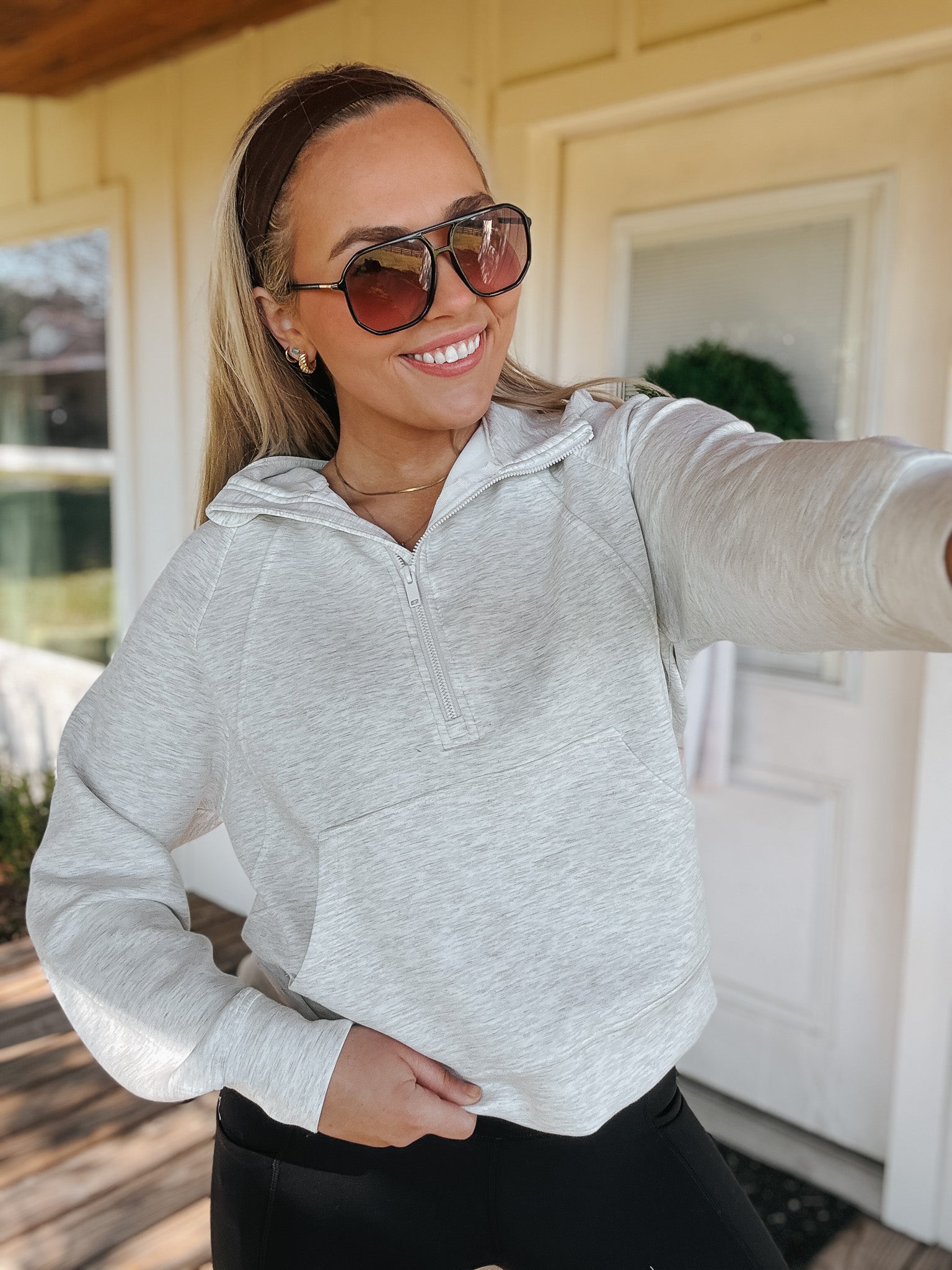 Easy Breezy Grey Scuba Hoodie