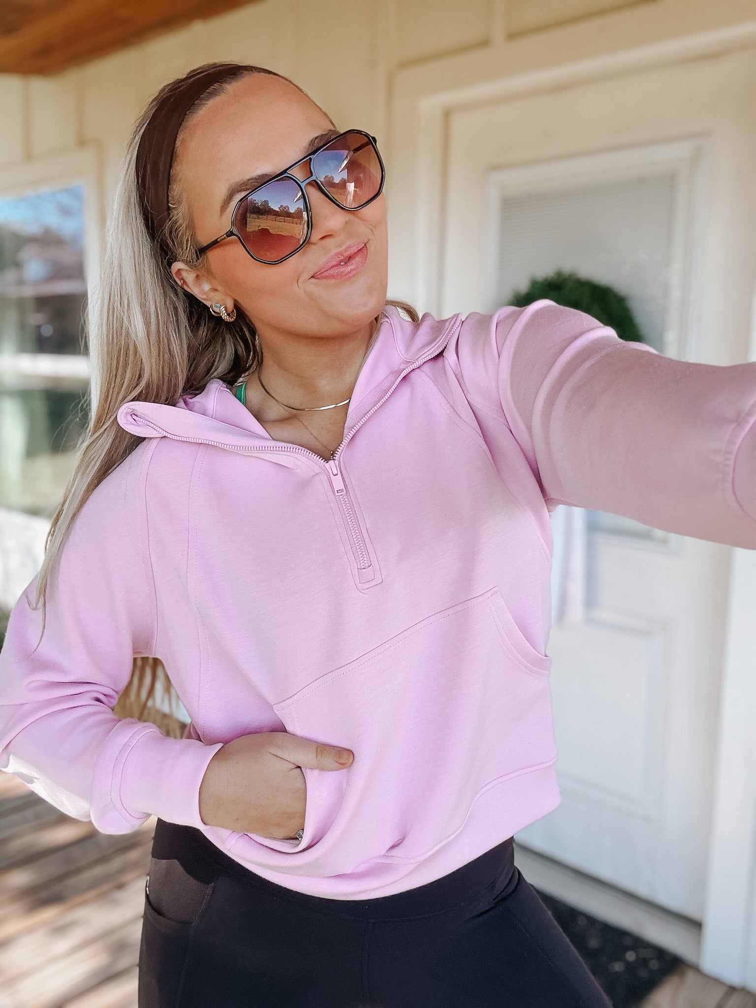 Easy Breezy Blossom Scuba Hoodie - Curvy