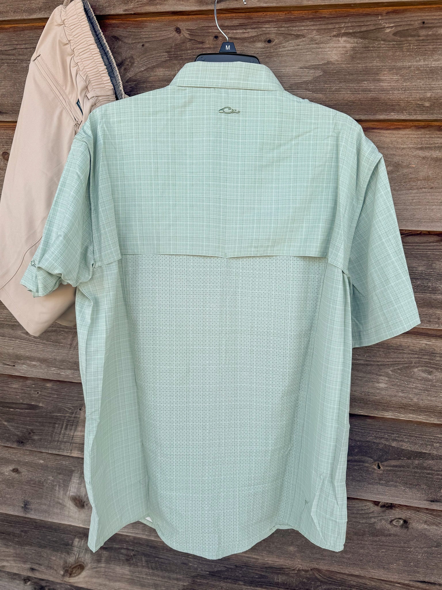 Drake Men's Wingshooter Trey Cross Hatch Short Sleeve Shirt