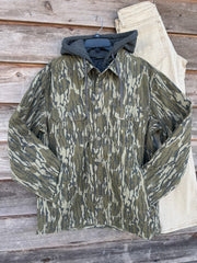 Drake | Campfire Canvas Shirt Jac Hoodie in Bottomland