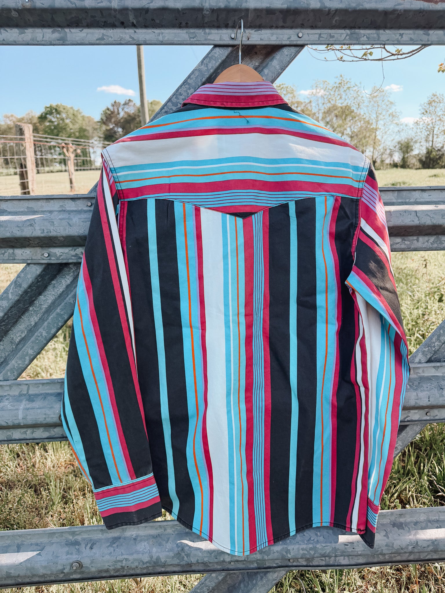 Wrangler Men's Vintage-Inspired Brushpopper Pearl Snap in Multi