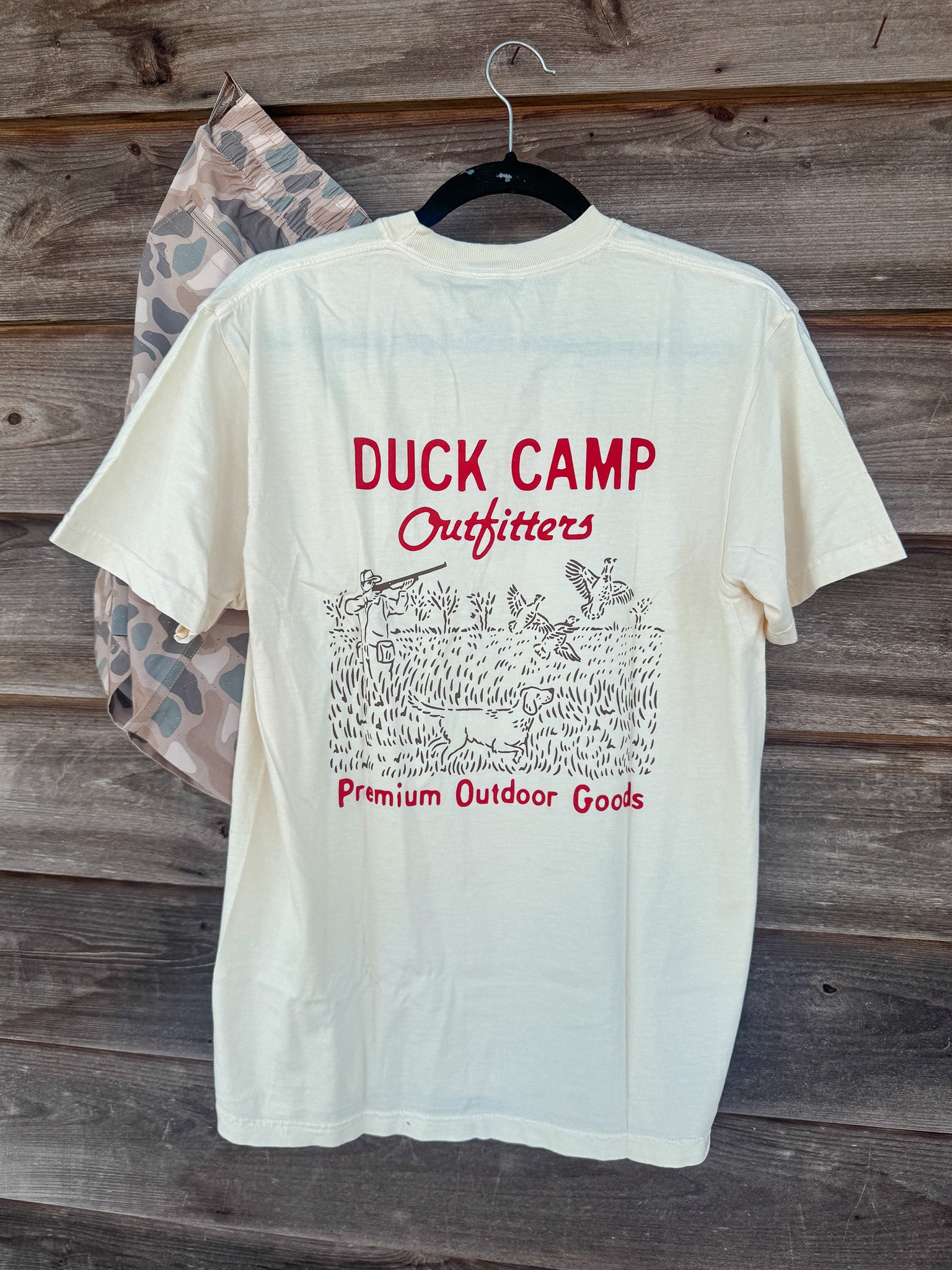 Men's Duck Camp Pheasant Field Ivory T-Shirt