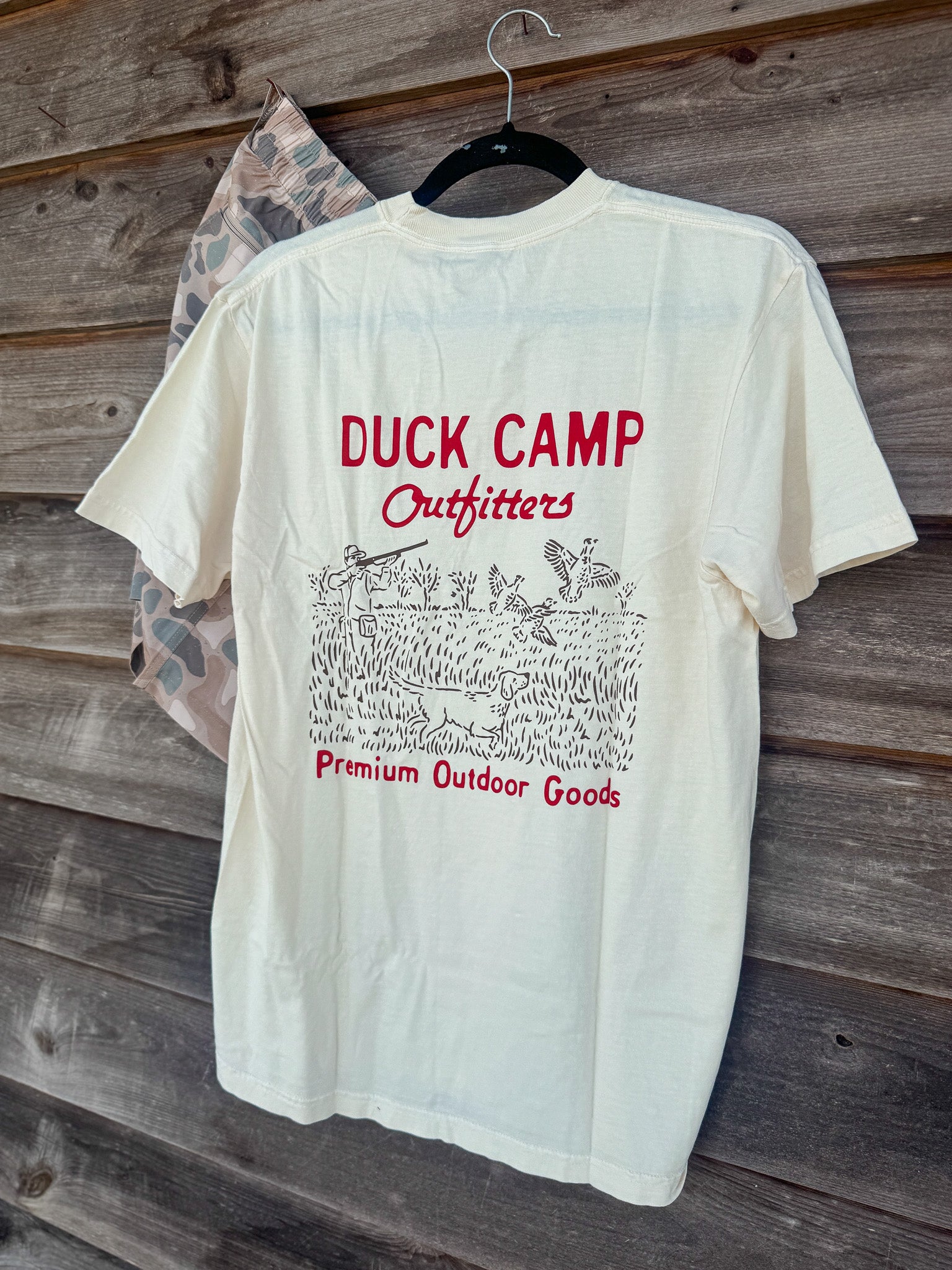 Men's Duck Camp Pheasant Field Ivory T-Shirt