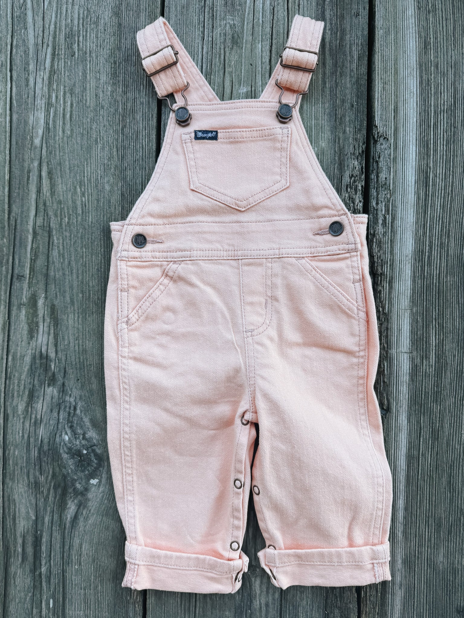 Little Girl's Wrangler Denim Overalls