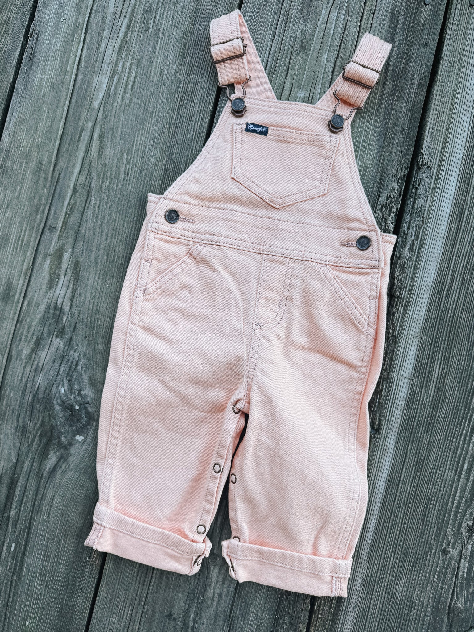 Little Girl's Wrangler Denim Overalls
