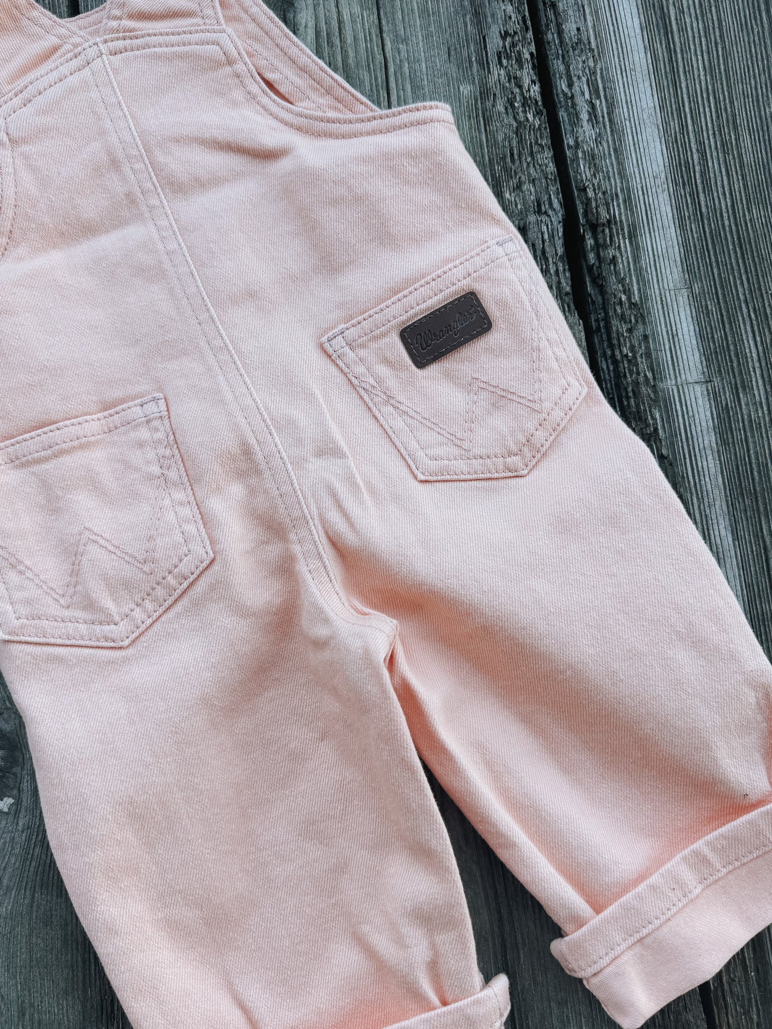 Little Girl's Wrangler Denim Overalls