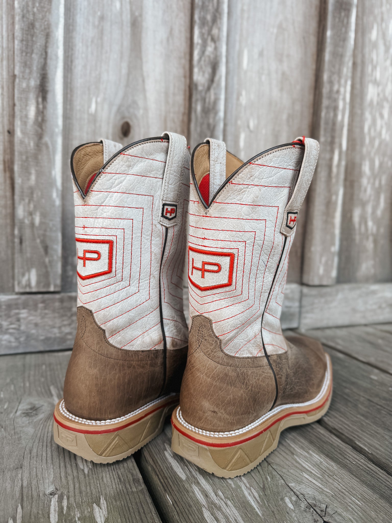 Men's Horse Power Earth Distressed Bison Steel Toe Work Boots