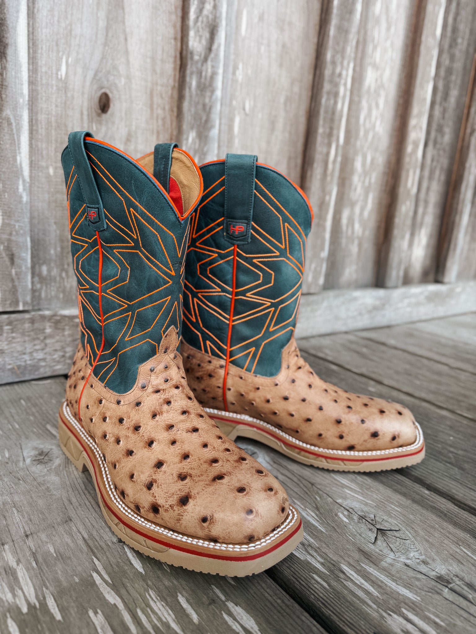 Men's Horse Power Oryx Impostrich Steel Toe Work Boots