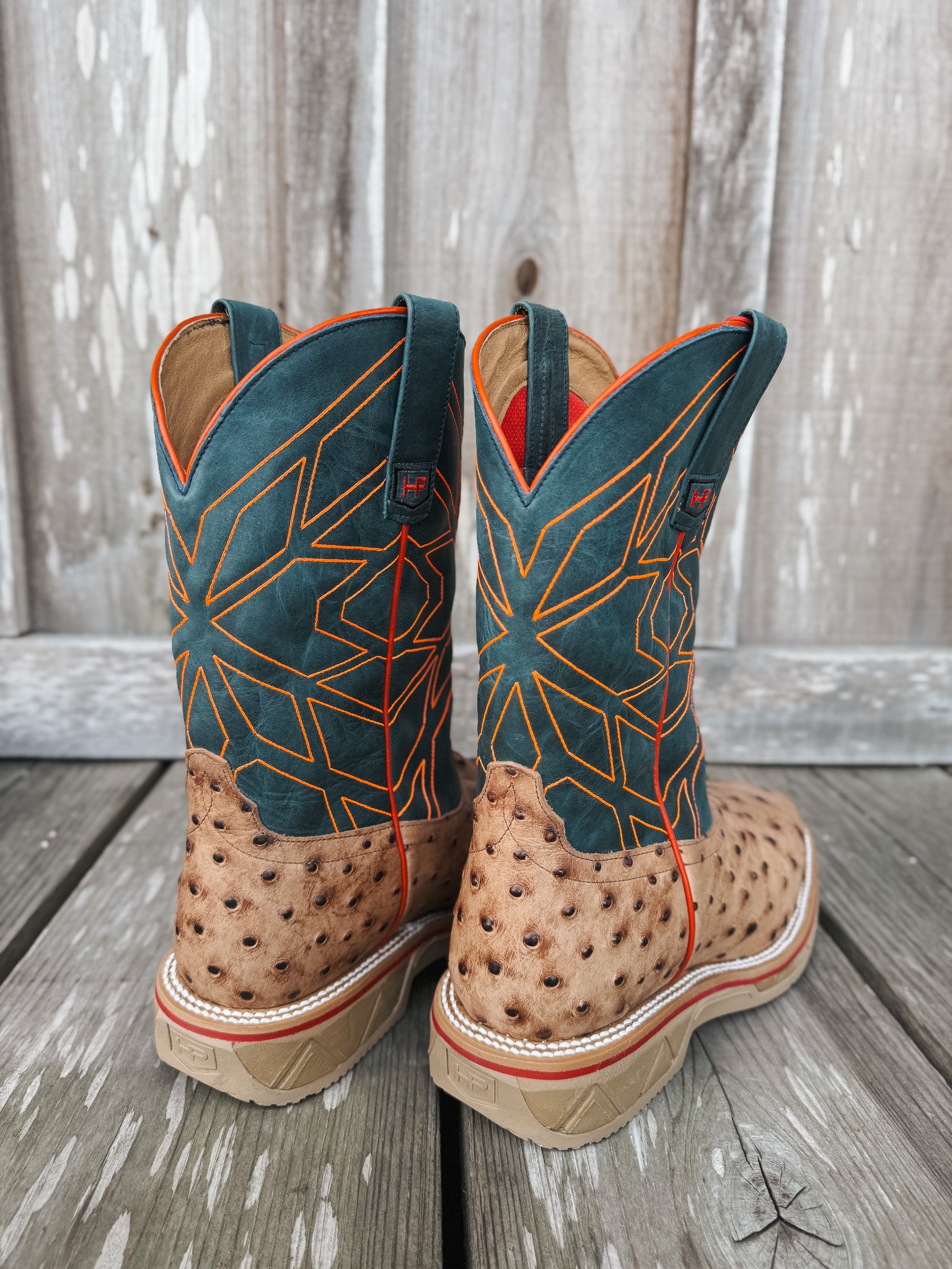 Men's Horse Power Oryx Impostrich Steel Toe Work Boots