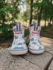 Kid's Xtratuf Ankle Deck Boots in Ivory Duck Camo