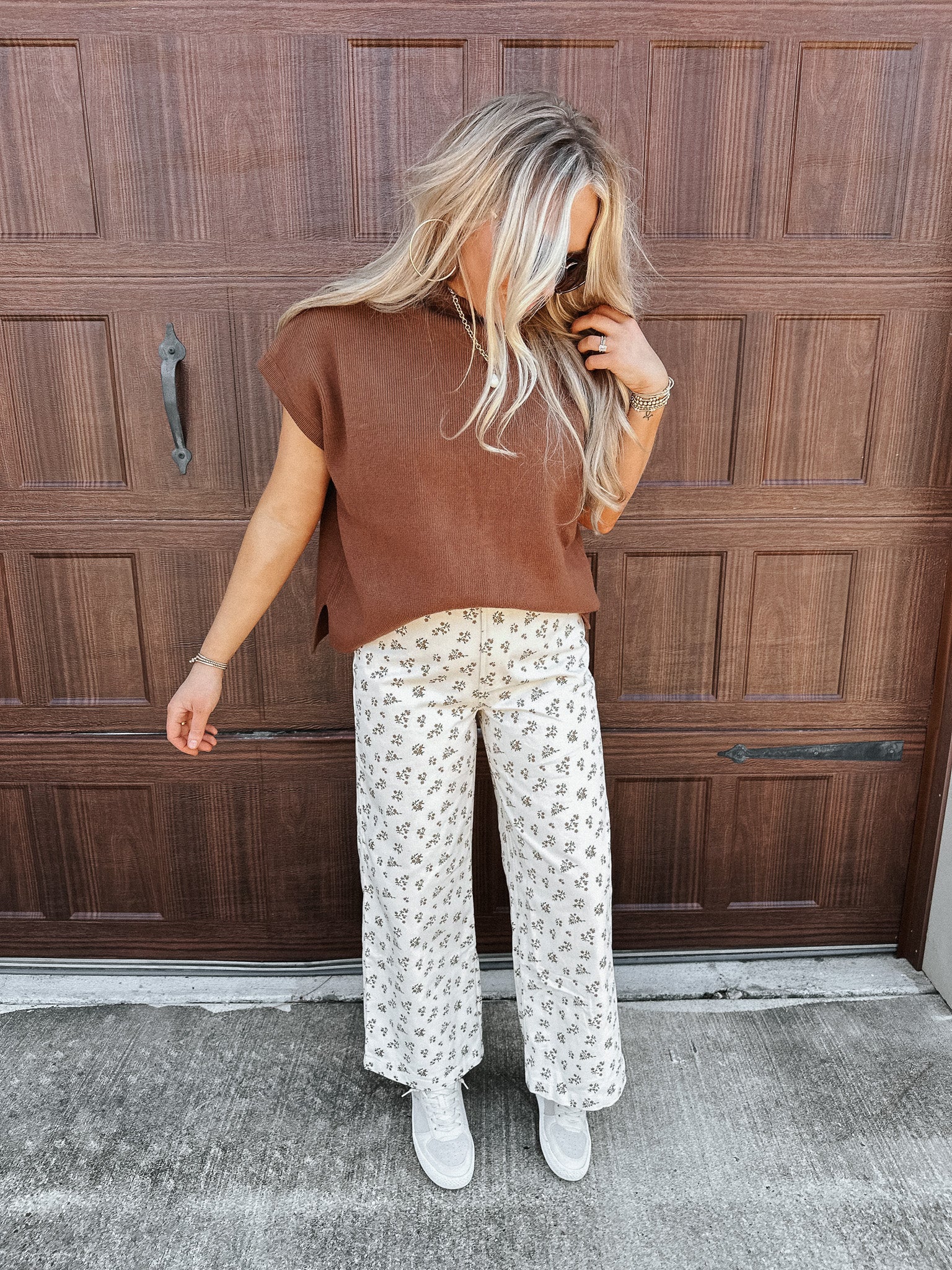 Seriously Cute Cream Floral Pants