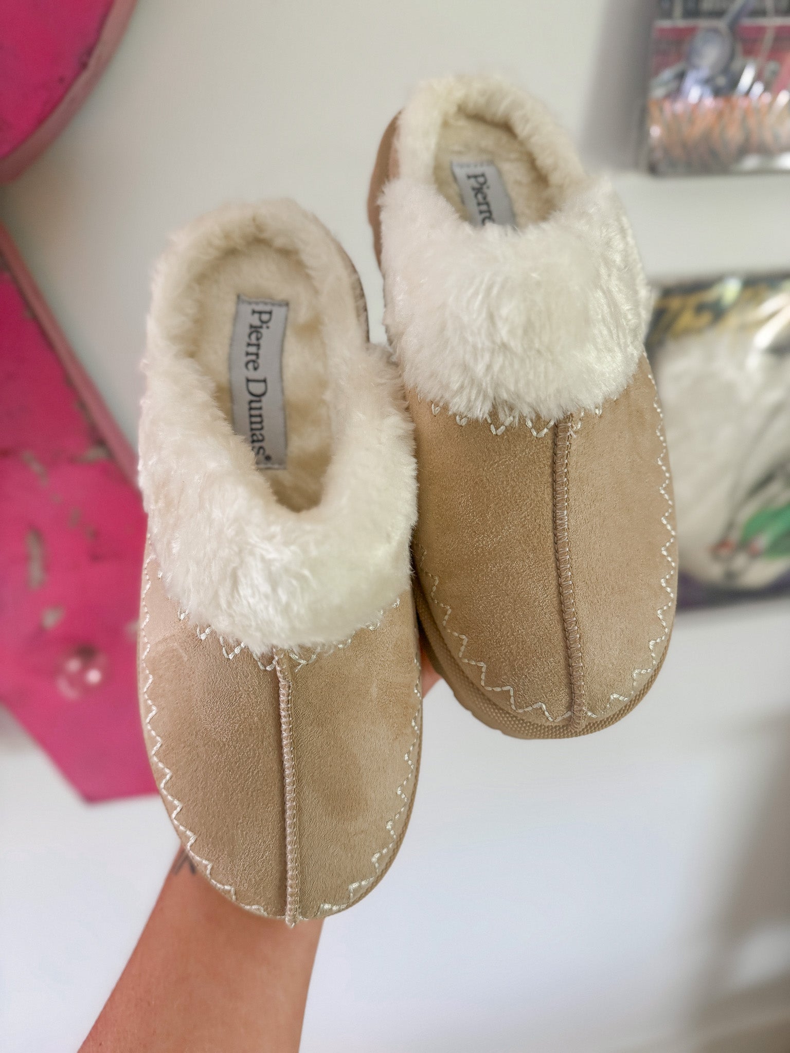 Soft Steps Cream Slippers