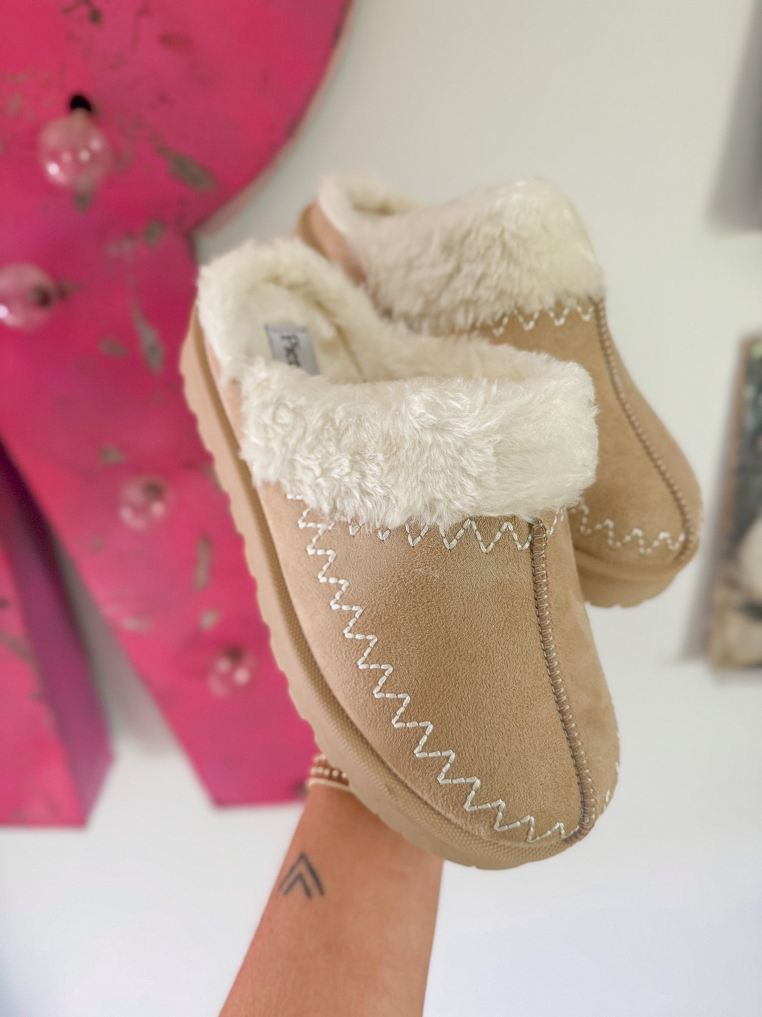 Soft Steps Cream Slippers